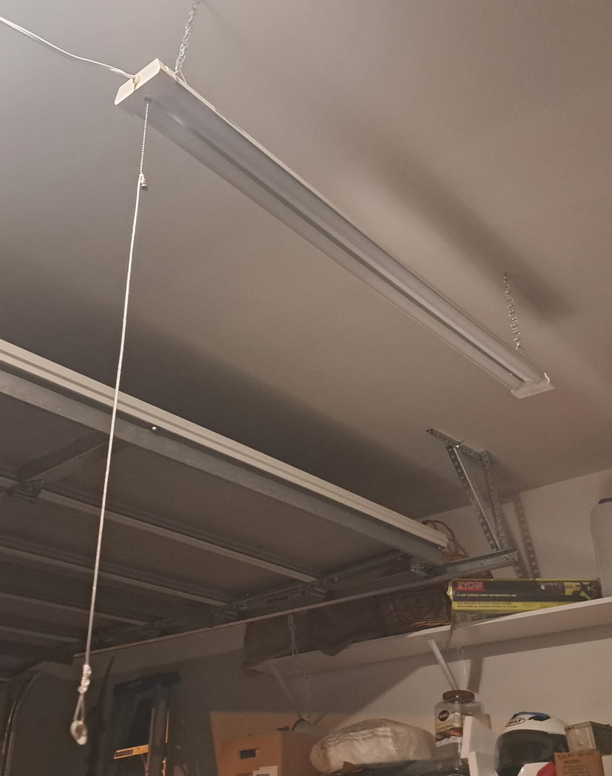 4FT Linkable LED Shop Light for Garages, 42W 4800LM 5000K Daylight LED Shop Lights, Ceiling Light with Pull Chain, 2 Pack customer photo 2