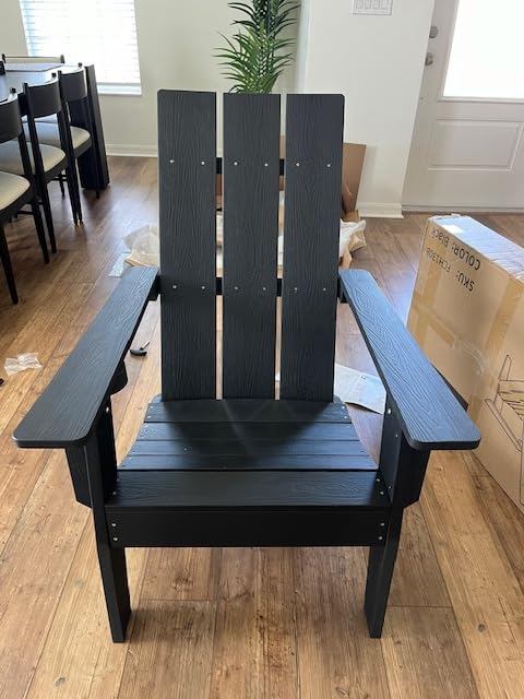 MXIMU Adirondack Chairs Set of 4, 450lb Capacity & 33in Tall Backrest | Oversized Modern Adirondack Chairs customer photo 1
