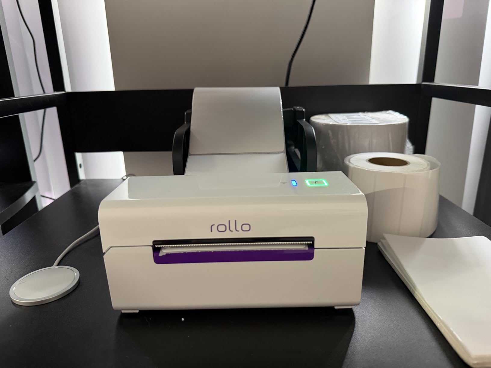 Rollo Wireless Shipping Label Printer - Wi-Fi 4x6 Thermal Label Printer | High Speed Label Maker for Shipping Packages - AirPrint from iPhone, iPad and Mac - Supports Windows, Chromebook, Android customer photo 1