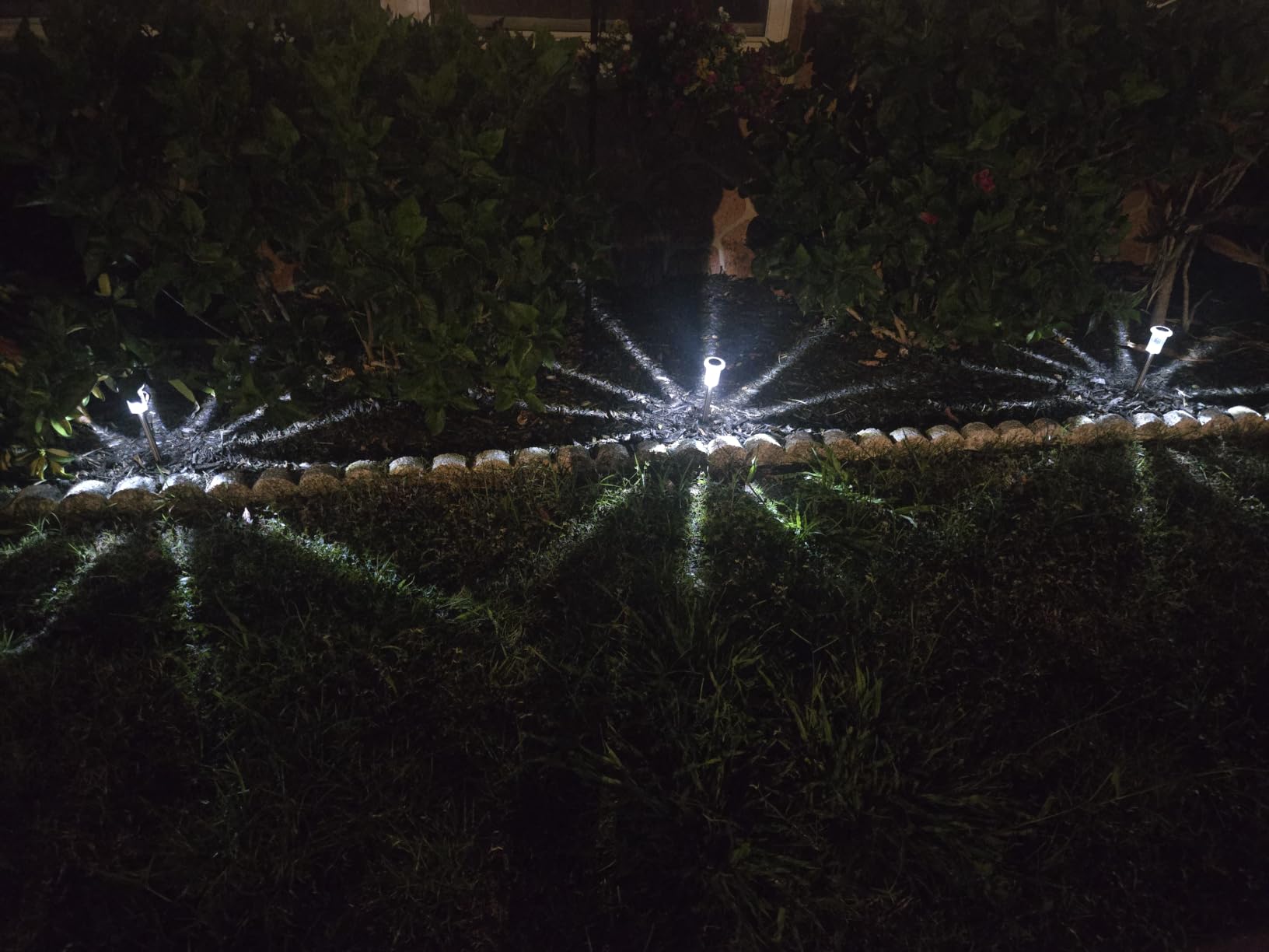 Eyrosa Solar Outdoor Lights, 10 Pack Waterproof Stainless Steel Solar Stake Lights for Pathway Garden Yard Path Walkway Driveway Lawn Patio Outside Decor, Cool White customer photo 2
