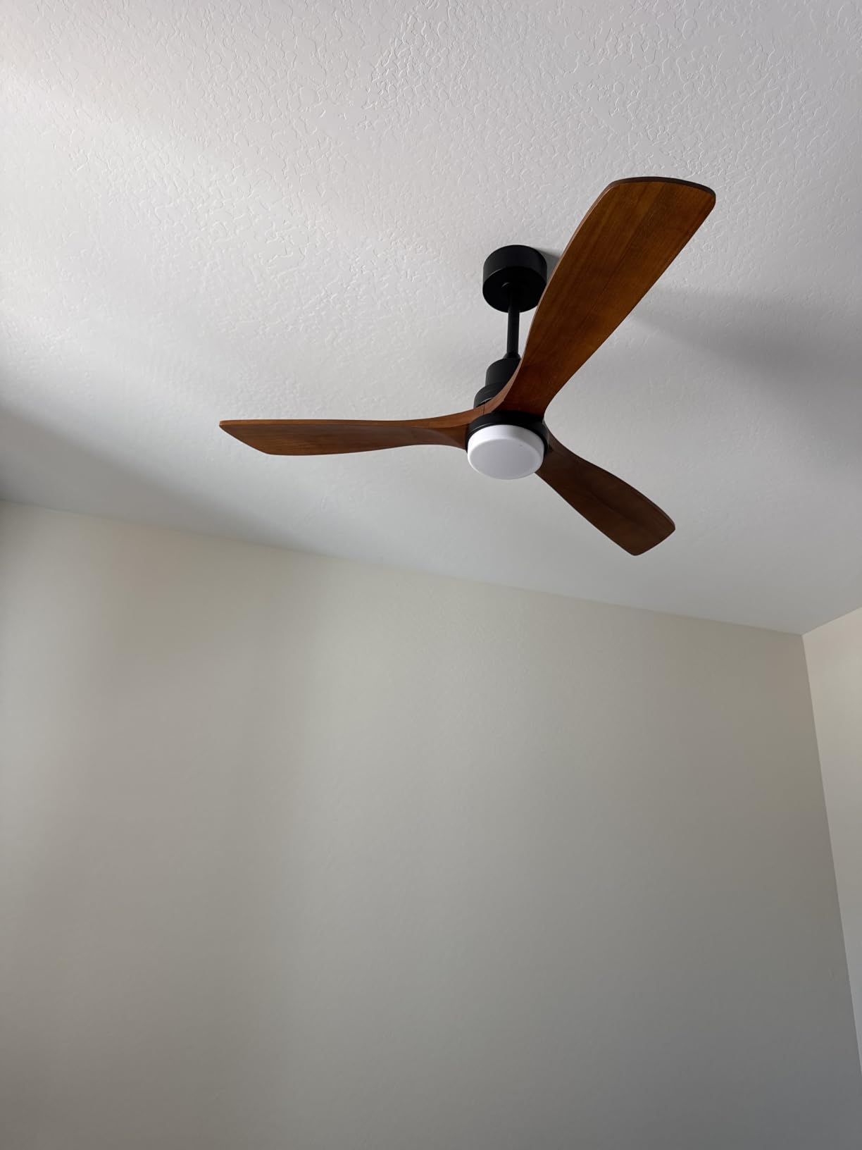 Sofucor 60 Inch Ceiling Fan No Light, Solid Wood, High 6500 CFM | Remote Control, Quiet Reversible DC Motor, 6 Speed, Timer, Large Ceiling Fan for Indoor/Outdoor/Bedroom/Living Room/Farmhouse customer photo 1
