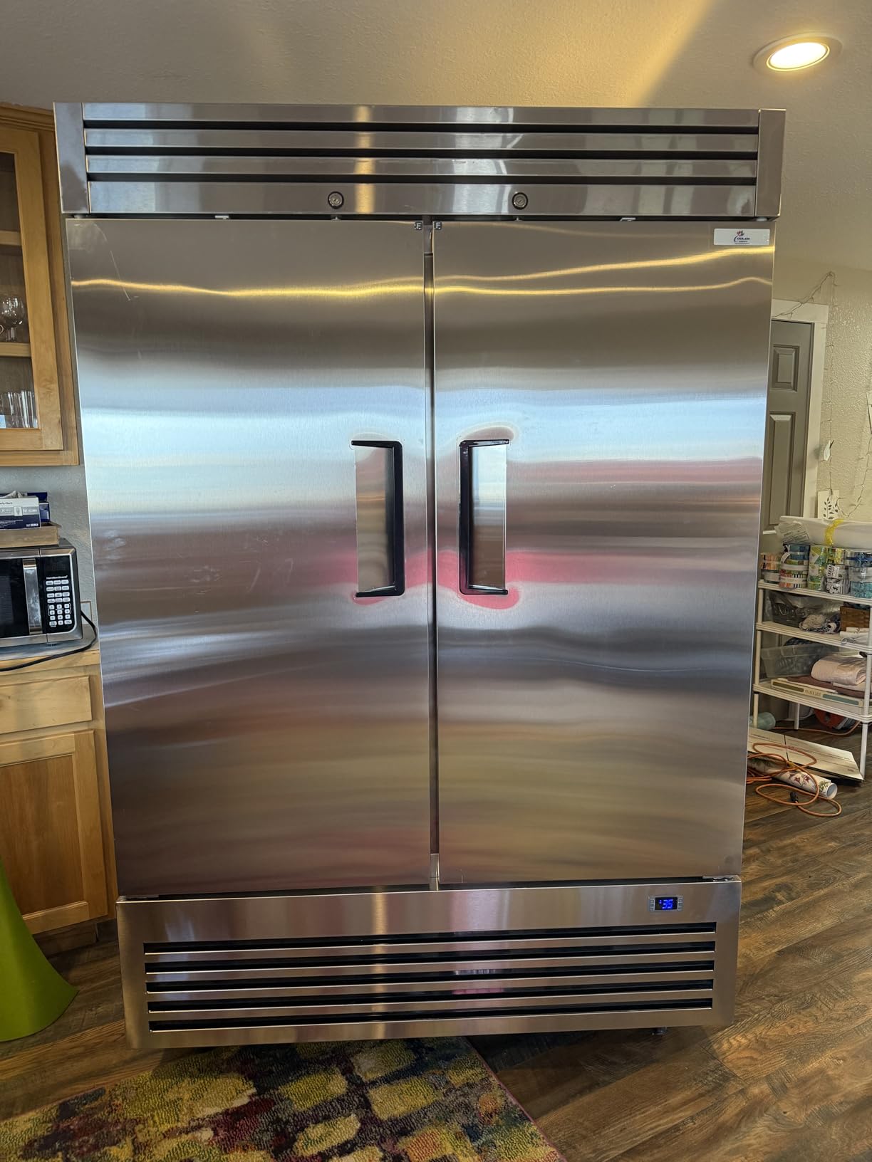 ETL Commercial Reach-in Freezer, Upright 2 Doors Auto-Defrost, Bottom Mounted, Stainless Steel -8°F customer photo 1