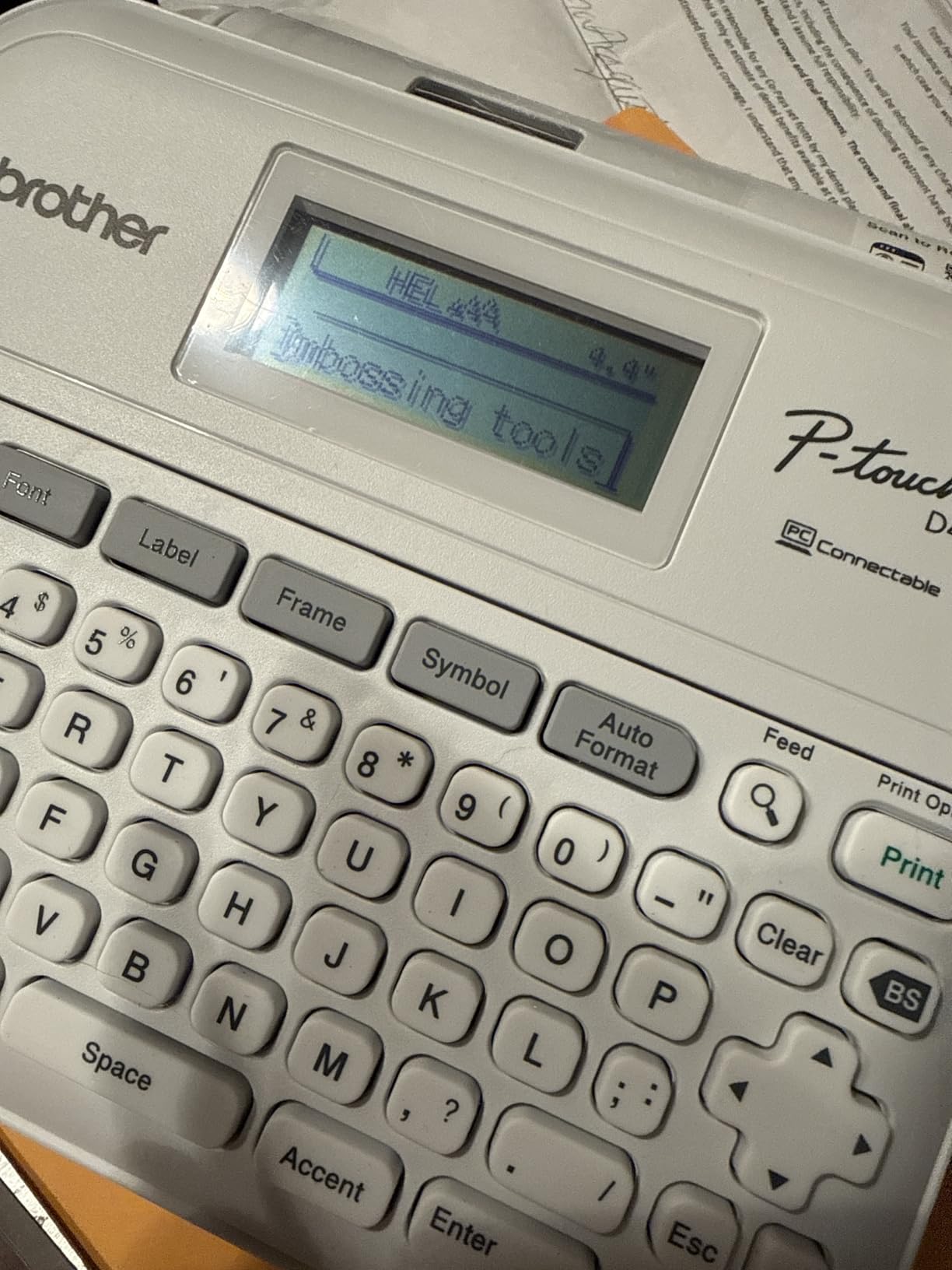 Brother P-Touch PT-D410 Home / Office Advanced Label Maker | Connect via USB to Create and Print on TZe Label Tapes up to ~3/4 inch, White | USB-Connected Label Maker customer photo 2