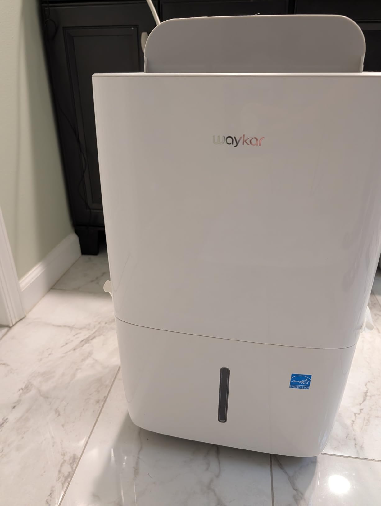 Waykar 150 Pint 7,000 Sq.Ft Dehumidifier for Basement & Home, Large Room, Smart Compressor Dehumidifier with Drain Hose & Tank for Commercial, 30%-80% Humidity Control, 90 degree Auto Swing, Auto Defrost customer photo 1