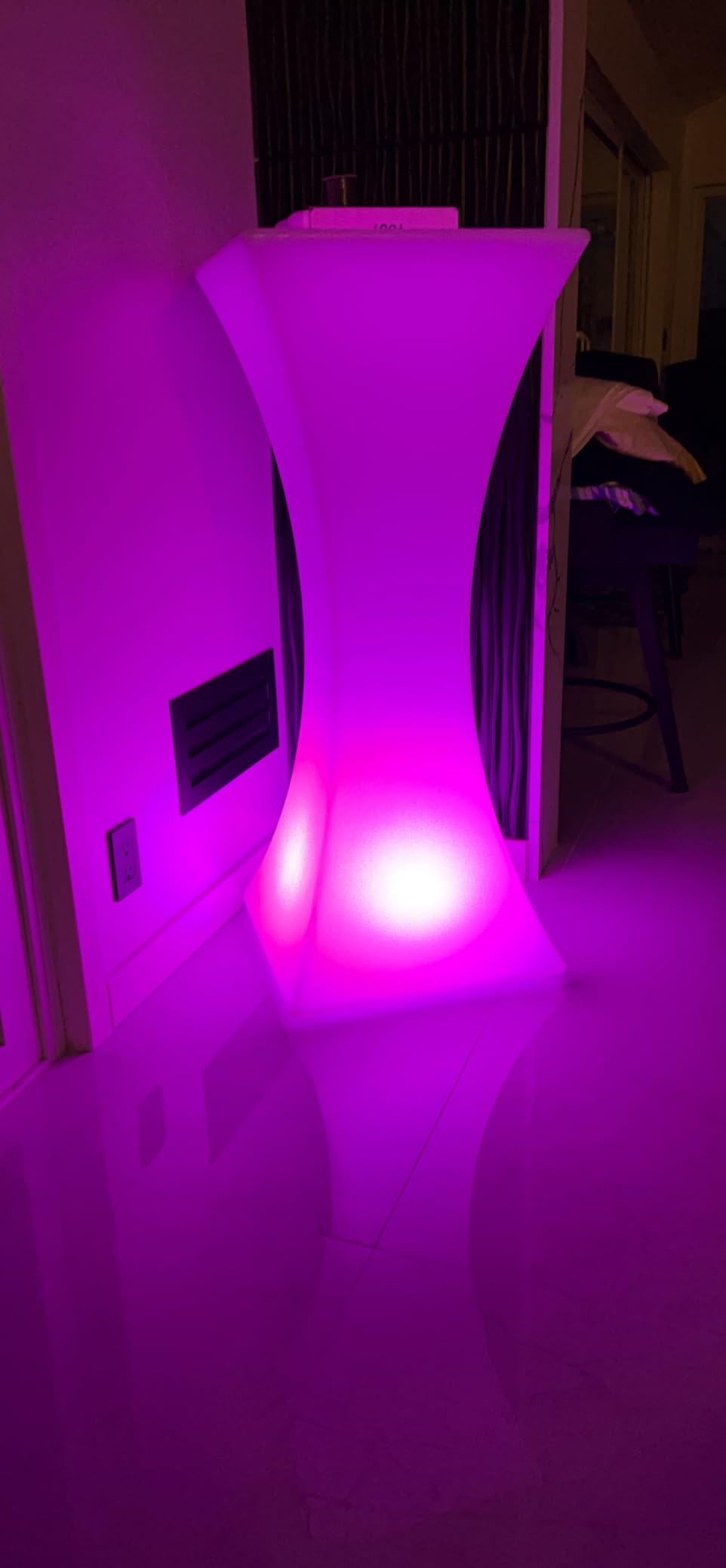 4 Pack LED Under Table Lights for Parties - RGB Event Lighting for Weddings Floor, Remote Control Uplighting for Cocktail Table, Coffee Table, Reception, Furniture customer photo 2