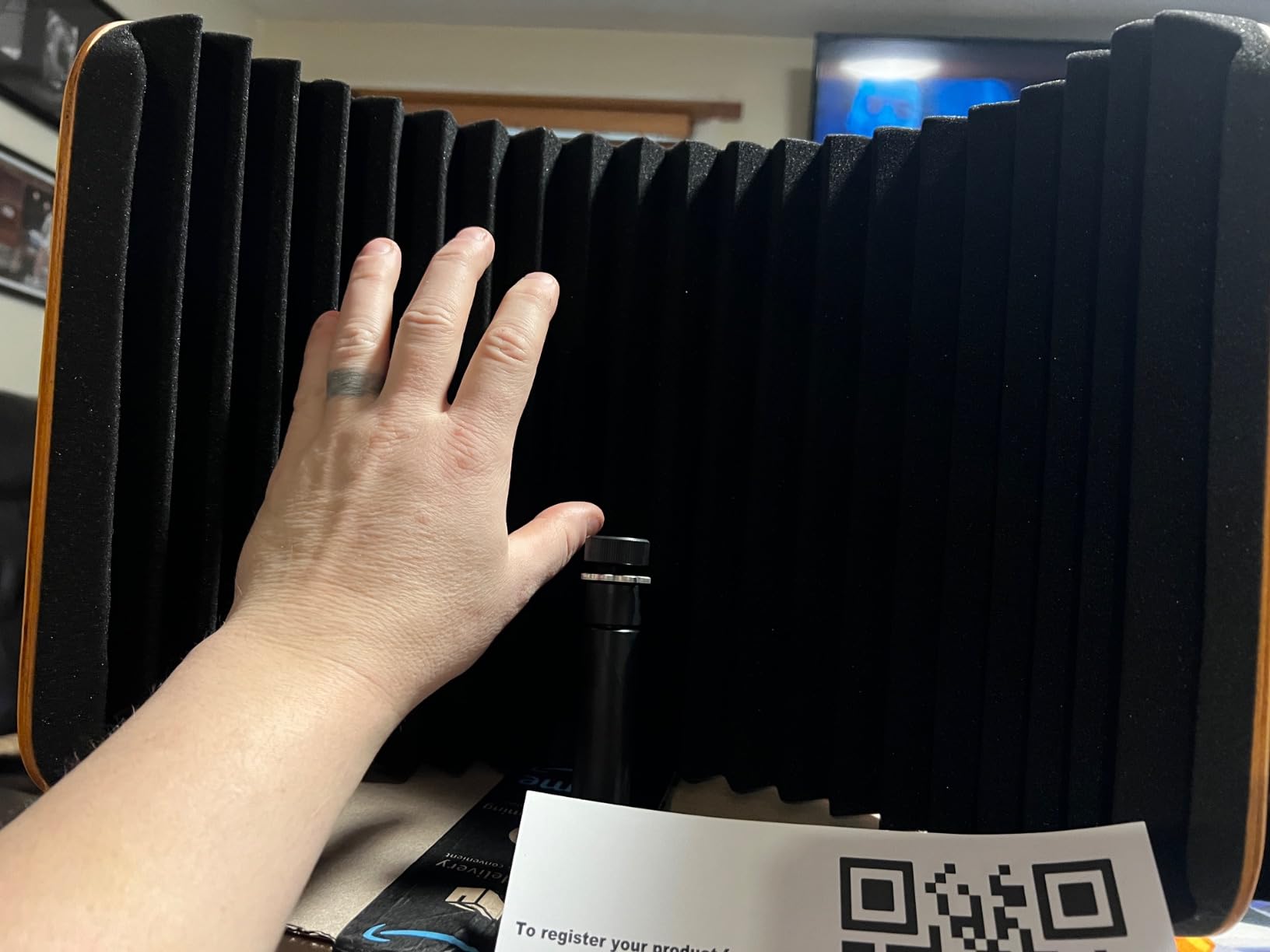 CAD Audio AS50 Acousti-Shield Stand Mounted Enclosure in walnut finish customer photo 2