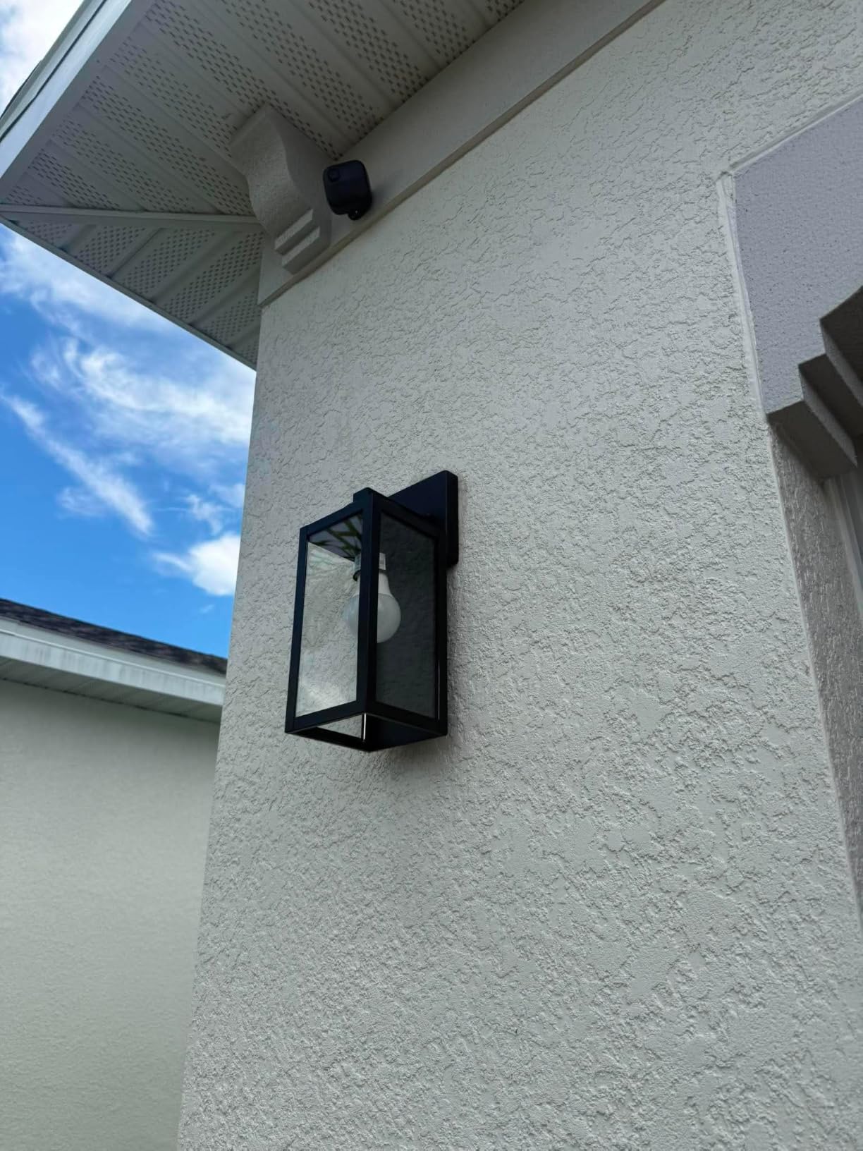 Outdoor Wall Light Fixtures, Oil-Rubbed Bronze Wall Lanterns | Waterproof Metal Construction, Rust-resistant, Quick & Easy Installation, Clear Glass Shades & Standard E26 Socket customer photo 2