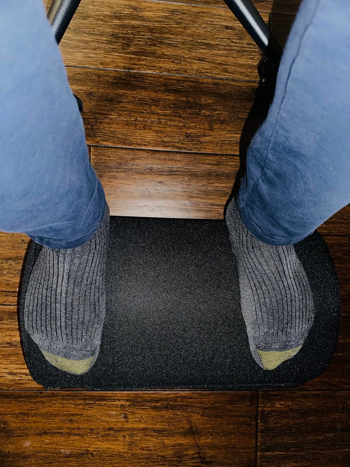 BlissTrends Foot Rest Under Desk, Foot Stool with 2 Adjustable Heights customer photo 2
