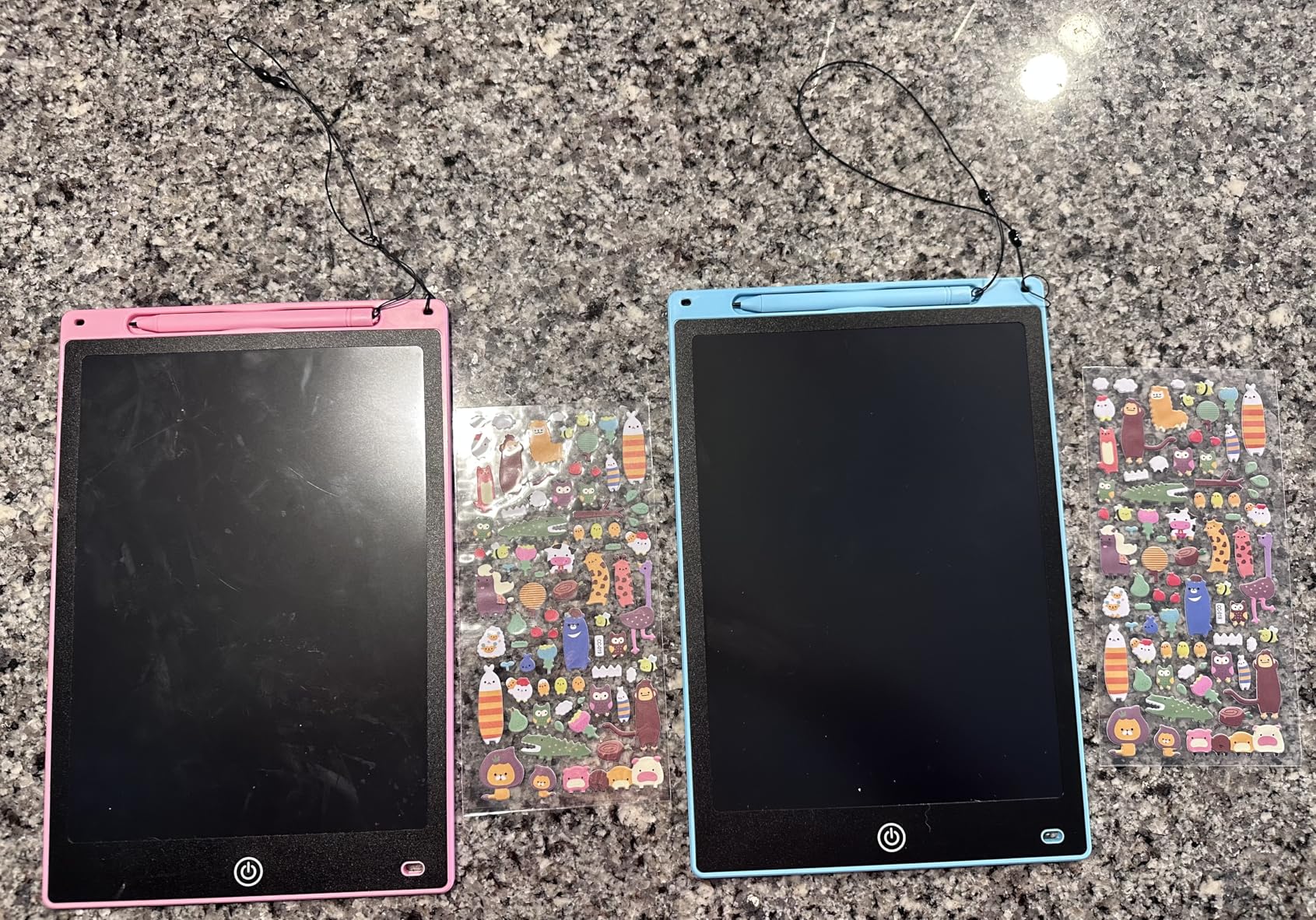 [2 Pack] Genialba LCD Writing Tablet 8.5-Inch Colorful Doodle Board, Toddler Learning Educational Toys Gifts for 3-8 Years Old Girls and Boys, Electronic Drawing Pad for Kids (Pink&Blue) customer photo 2