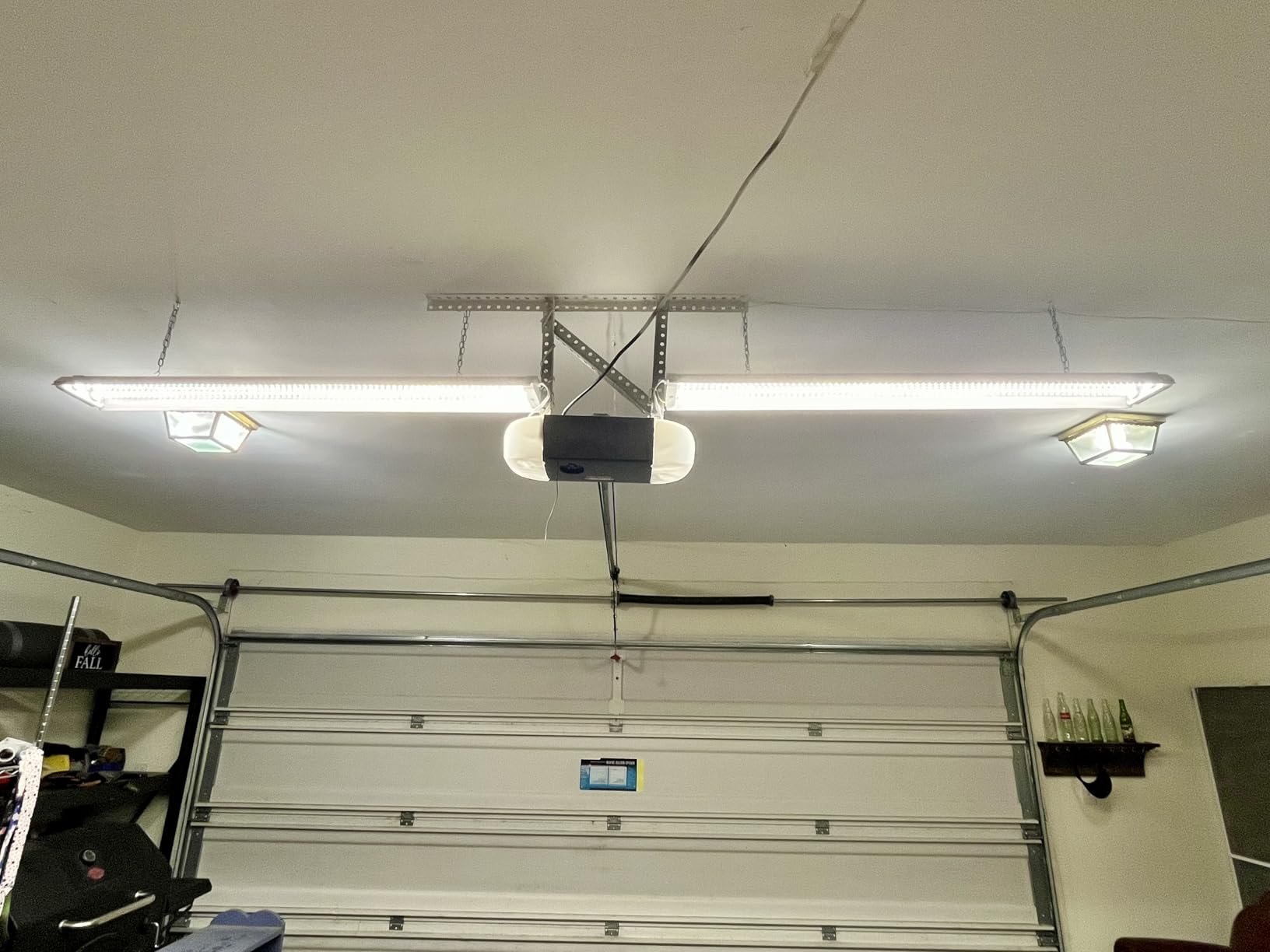 hykolity 4FT LED Wraparound Light with 3 Wattages / 3CCT 55-75W 3000-5000K | 4 Foot LED Wrap Light Fixture With 5500-7500LM, Hardwired, Flush Mount Office Ceiling Light for Garage Office Kitchen, ETL,1P customer photo 2