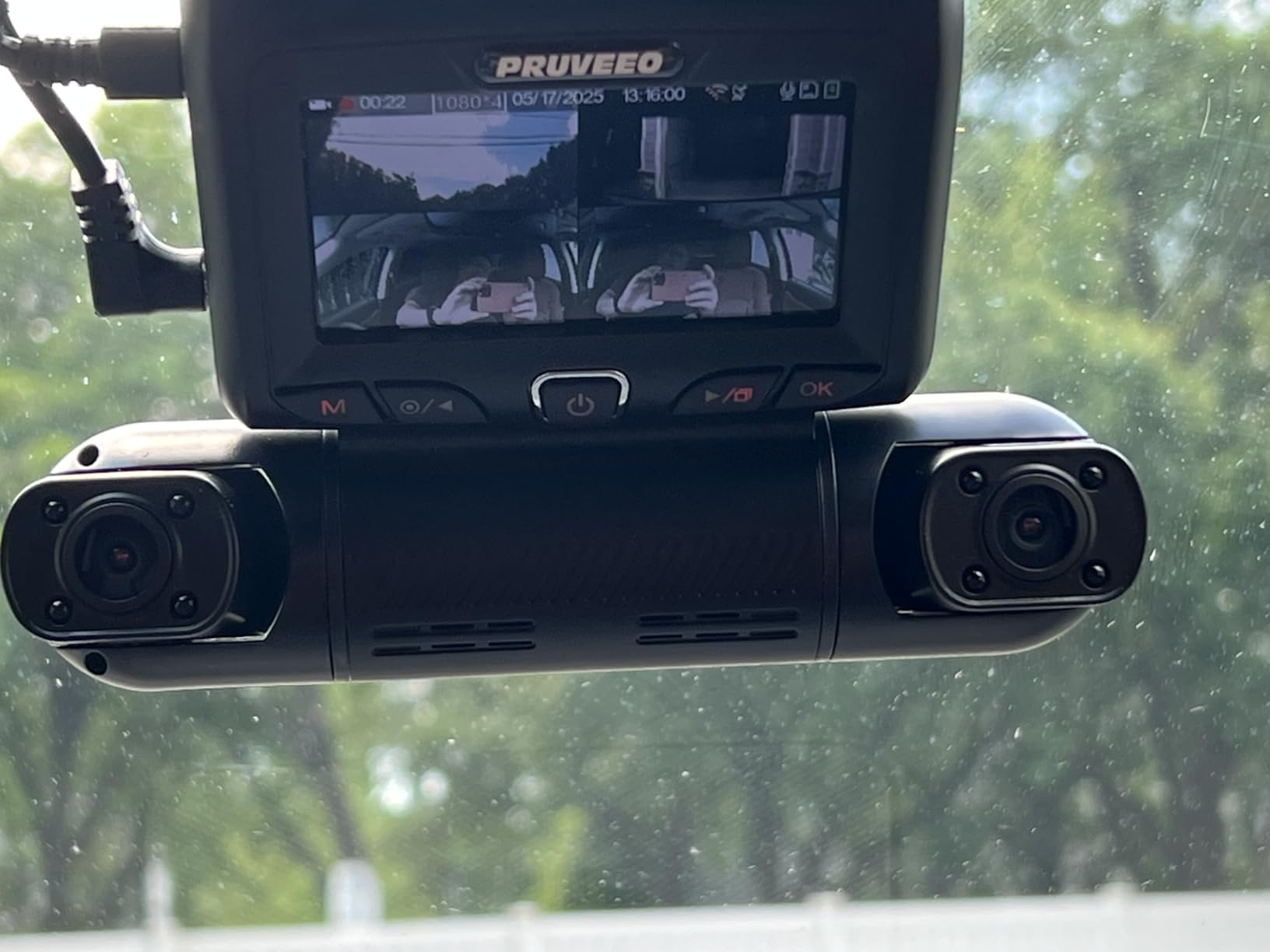 PRUVEEO 360° 4 Channel Dash Cam Front and Rear Inside Left Right, Dash Camera for Cars, Built-in GPS WiFi Night Vision, 24/7 Recording Parking Mode Monitor, 128G Card Included customer photo 1
