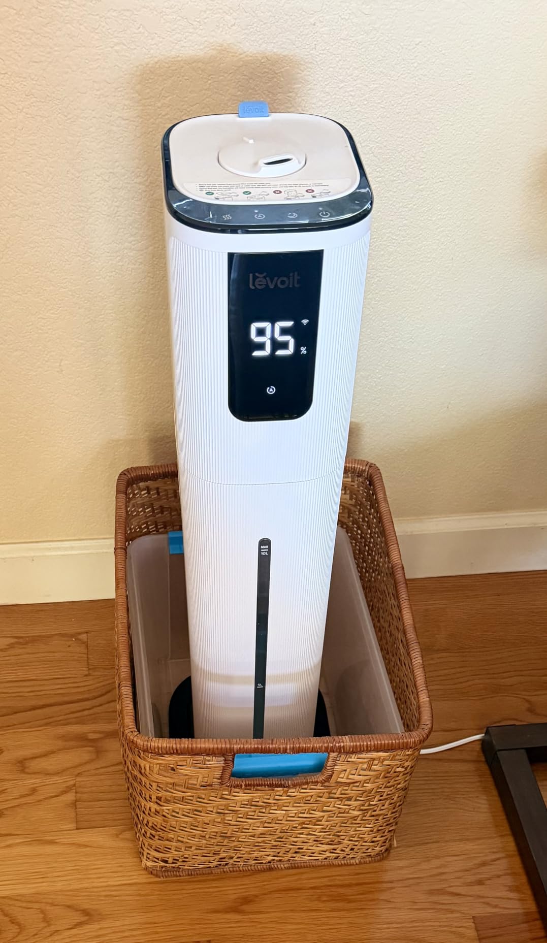 Levoit OasisMist 1000S (10L) Smart Humidifier for Home Large Room Bedroom | Last 100 Hours Suitable for Indoor Plant, Cover up to 600ft², Easy Top Fill, Remoter & Voice Control, Auto Mode, Quiet customer photo 1
