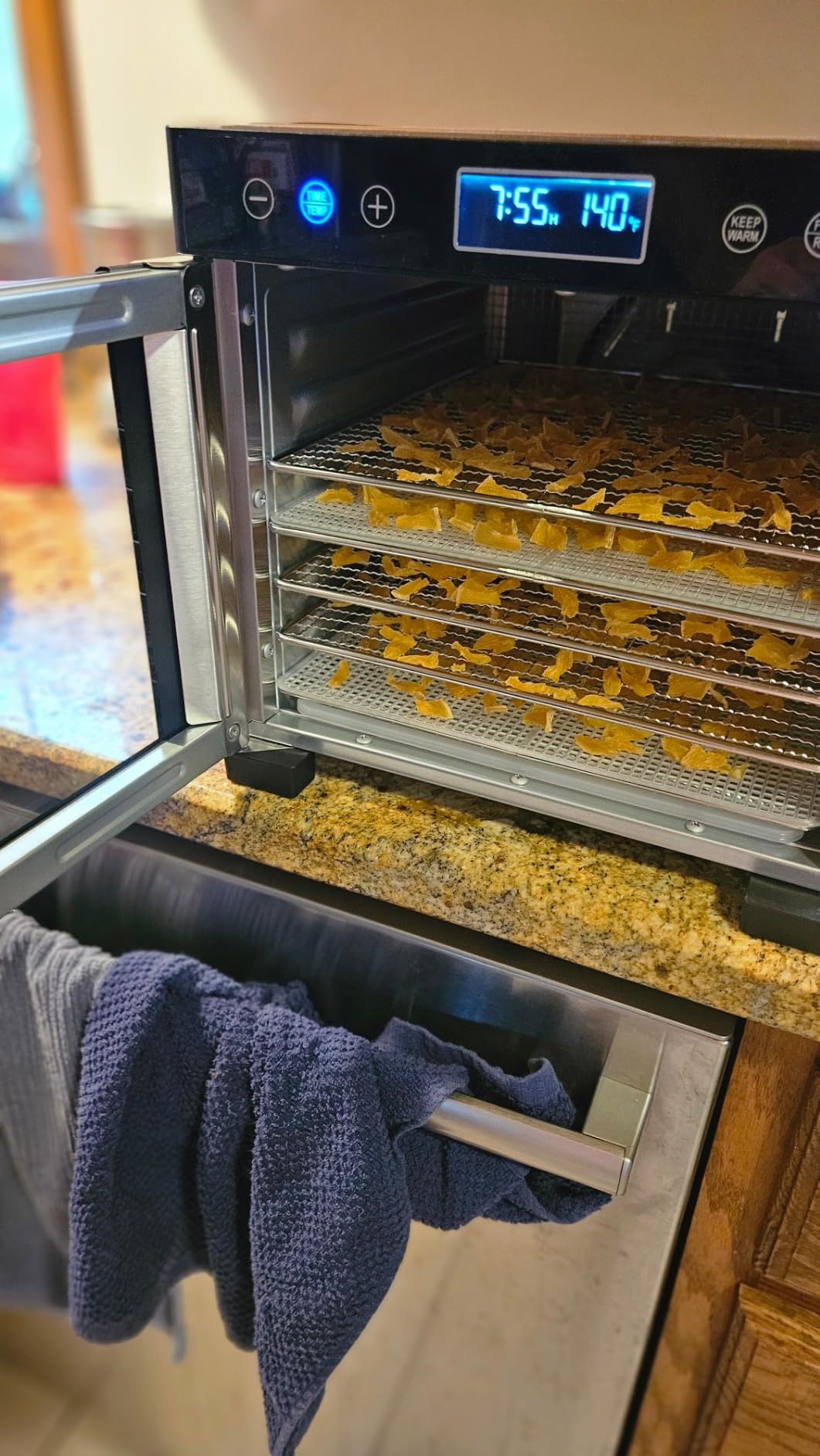 Magic Mill Pro Food Dehydrator Machine | Powerful 600W Rear Fan Even-Drying System | 7 Full-Size Stainless Steel Trays | 95°-176° Temperature Control, 48H Timer, Keep Warm + Auto Shutoff | ETL Listed customer photo 1