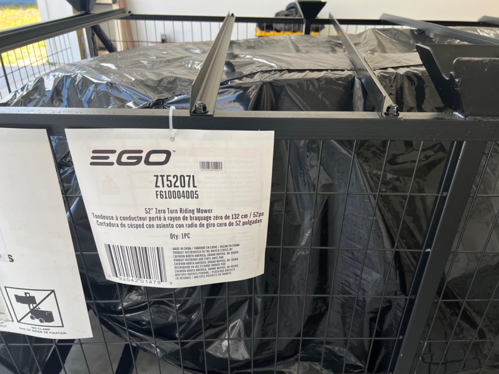 EGO Power+ Electric Riding Lawn Mower, 52
