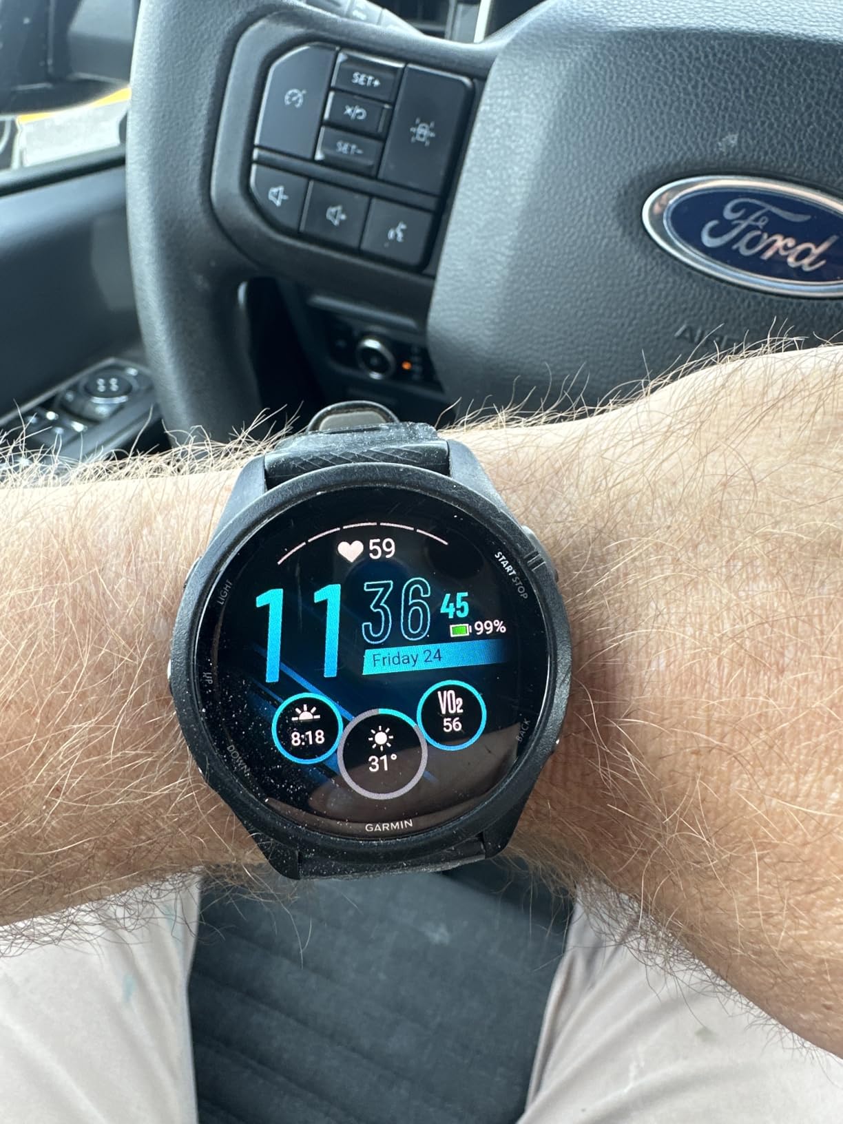 Garmin Forerunner 265S, Running Smartwatch, 42mm, Whitestone/Neo Tropic | Advanced Training Metrics & Recovery Insights, Music On Your Wrist, Garmin Coach, Daily Suggested Workouts customer photo 1