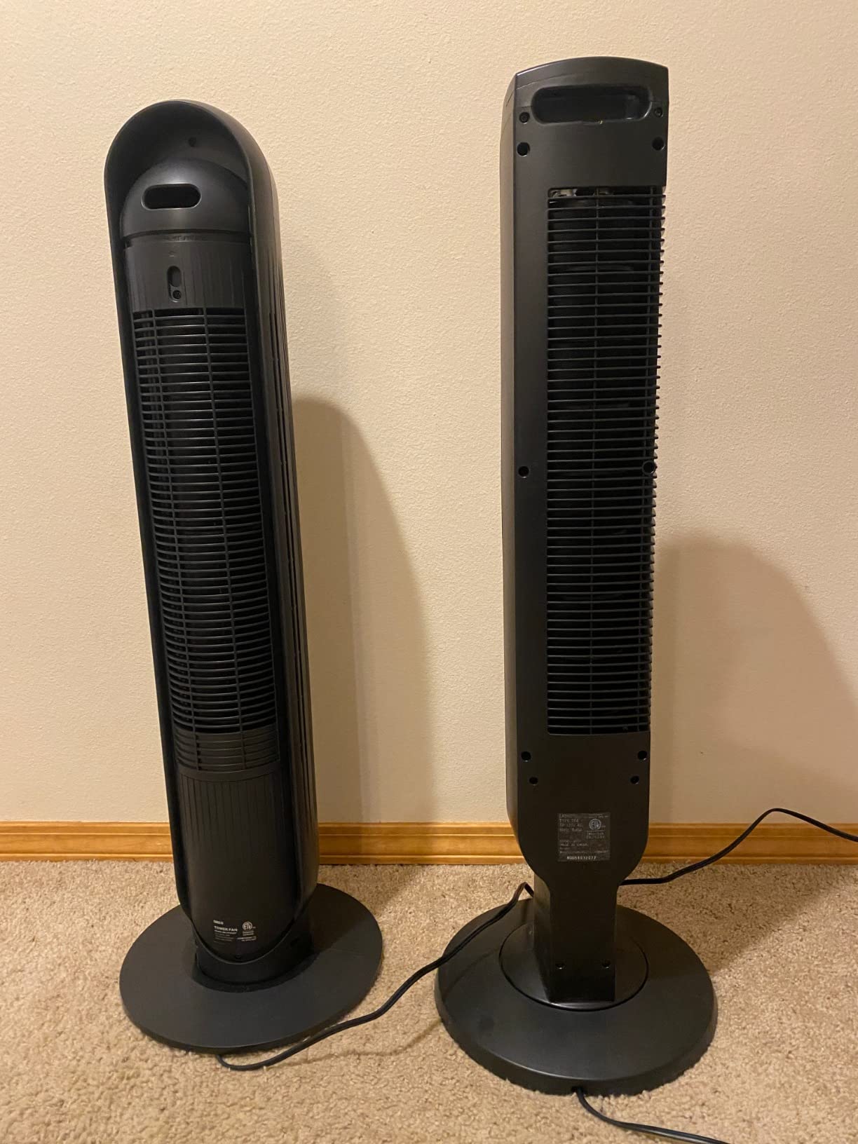 DREO Tower Fan for Bedroom, 2026 Upgraded DC Motor, 28ft/s High Velocity, 20dB Ultra Quiet Standing Fan, 8 Speeds 4 Modes, 90° Oscillating Bladeless Fan for Indoors, Floor Fans with Remote, White customer photo 2