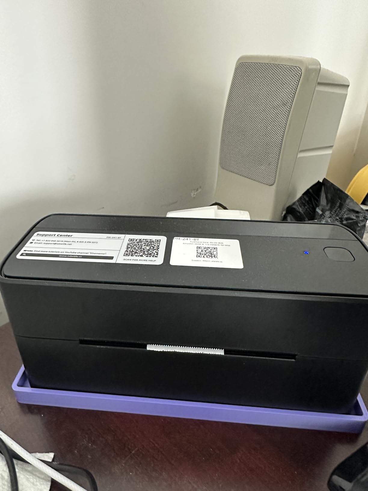 Phomemo Bluetooth Thermal Label Printer, 241BT 4X6 Wireless Shipping Label Printer for Small Business, Pink Labels Printers for Shipping Package, Compatible with iPhone, Android, Shopify, Amazon, USPS customer photo 2