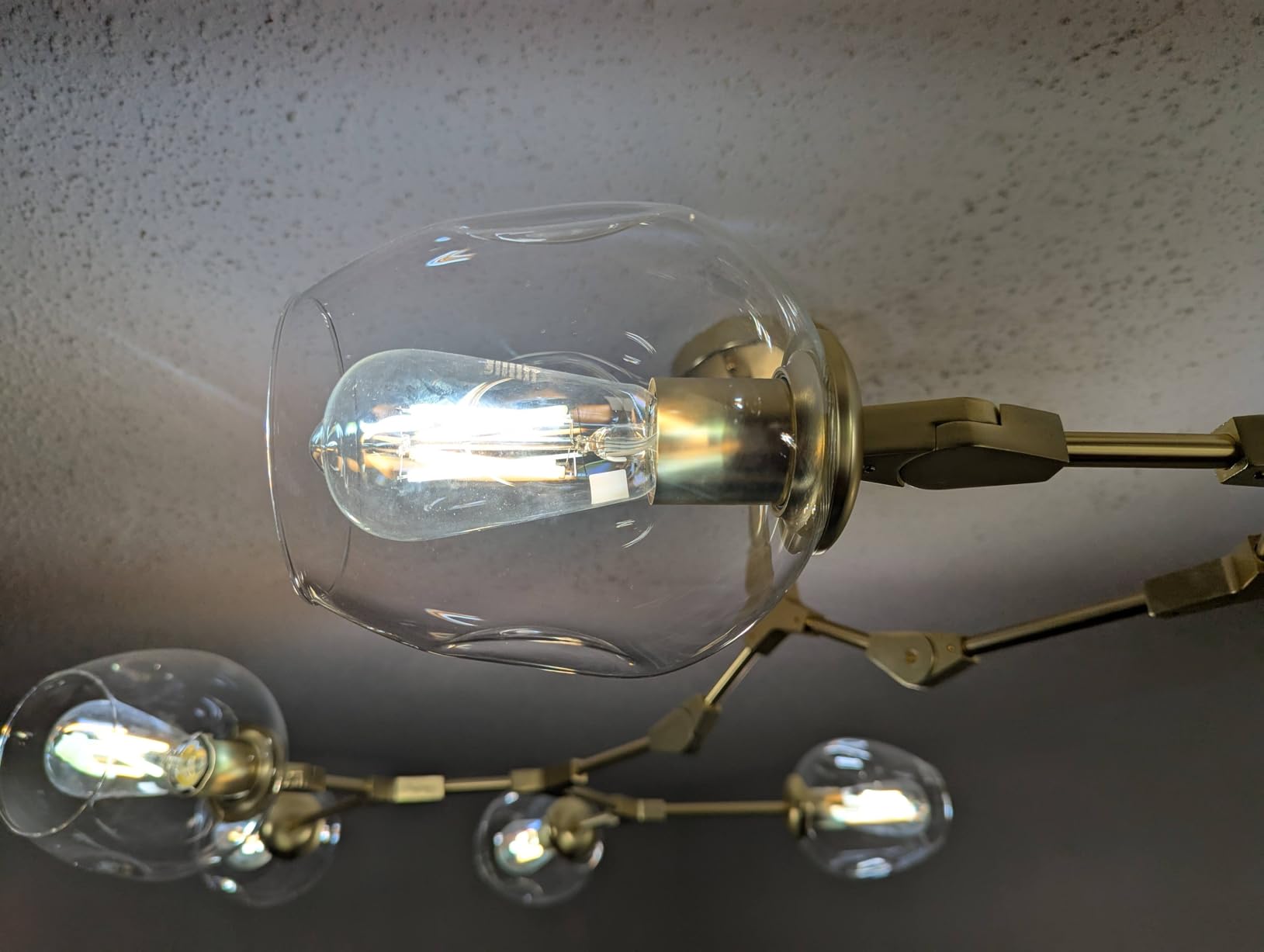 Linkind Matter Smart Edison Light Bulbs, ST19 (58) Vintage Bulbs, 4 Pack | Work with Alexa/Google/Apple Home/SmartThings, 2700K-6500K Warm White to Daylight LED Filament Bulb, E26 Bulb 8W 60W 800LM customer photo 2
