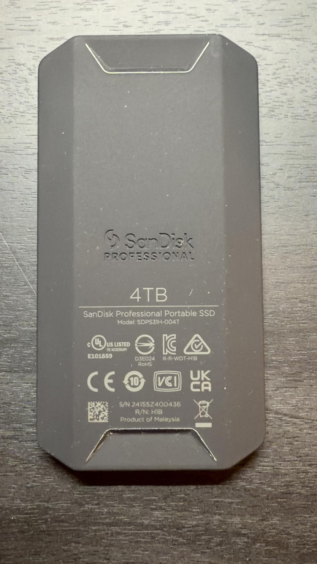 SANDISK Professional 4TB PRO-G40 SSD (Up to 3000MB/s, Thunderbolt 3 40Gbps, USB-C 10Gbps, IP68) customer photo 1