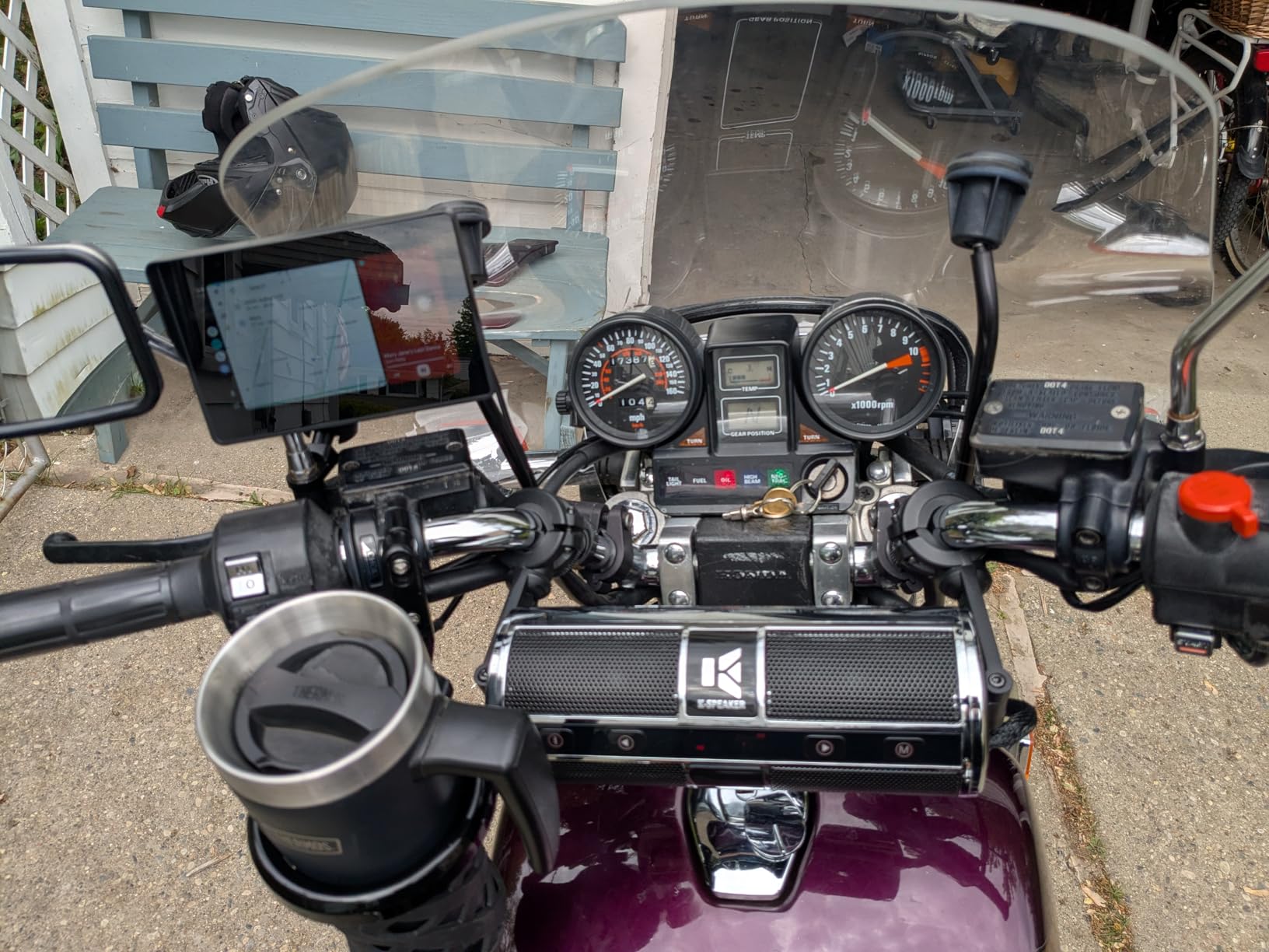 KSPEAKER Motorcycle Speakers Bluetooth Waterproof Radio Audio System with Built-in Amplifier, K2ch customer photo 2