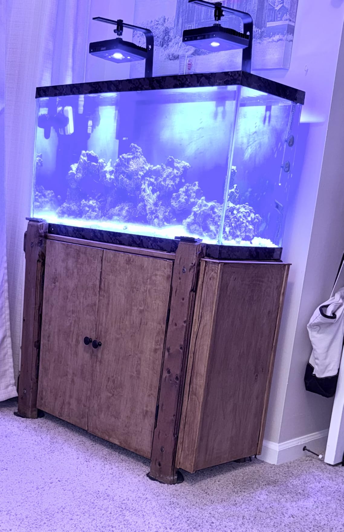 Aquarium Light-60 Watts Reef Light High Penetration Wide Coverage Sunrise Sunset Moonlight Saltwater Lights for Coral with Master Slave Group Control & Timer & Screen customer photo 1
