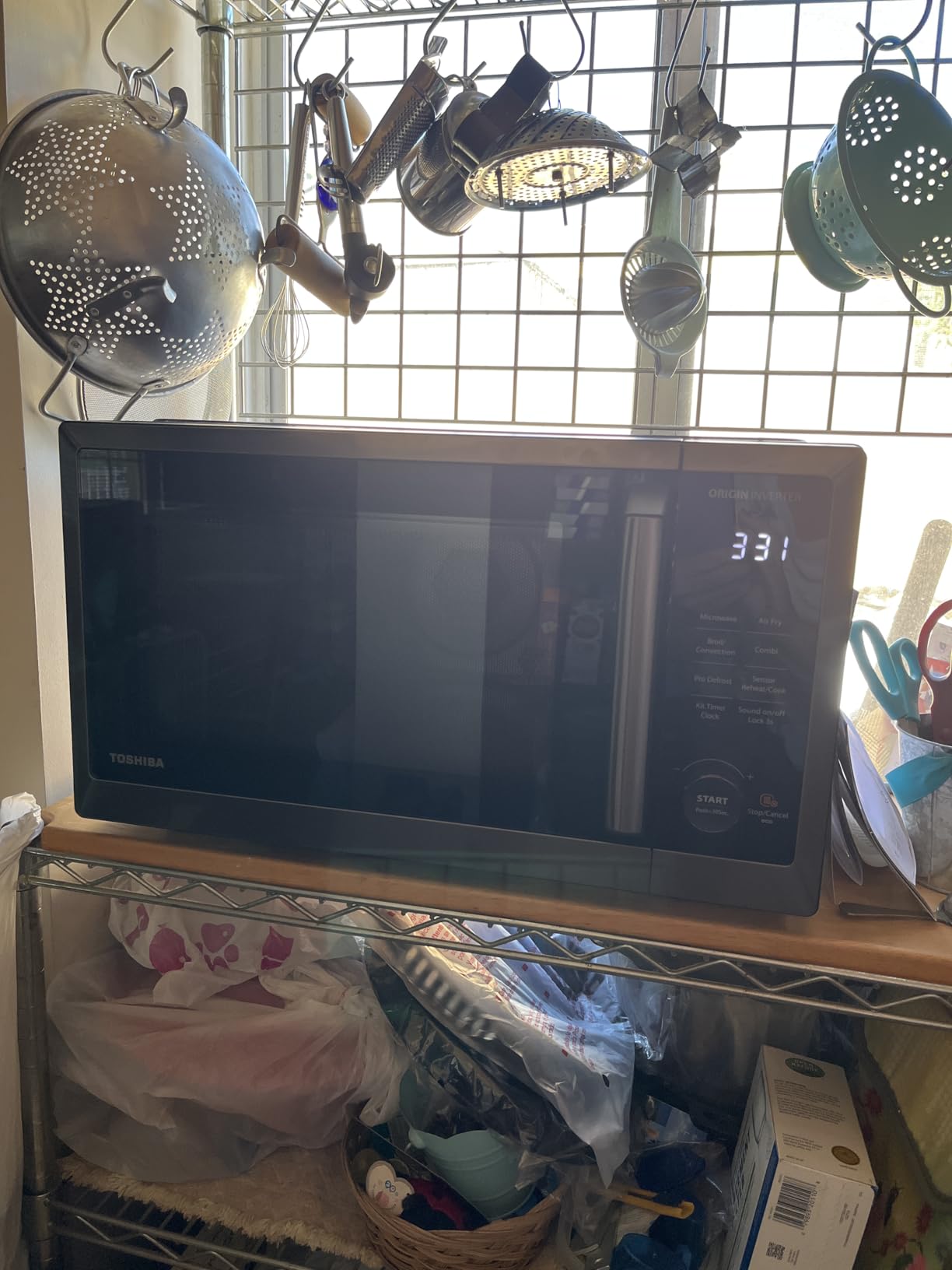 TOSHIBA Countertop Microwave Oven Air Fryer Combo, Inverter, Convection, Broil, Speedy Combi, Even Defrost, Humidity Sensor, Mute Function, 27 Auto Menus, 1.0 cu.ft, 1000W, Stainless Steel customer photo 2