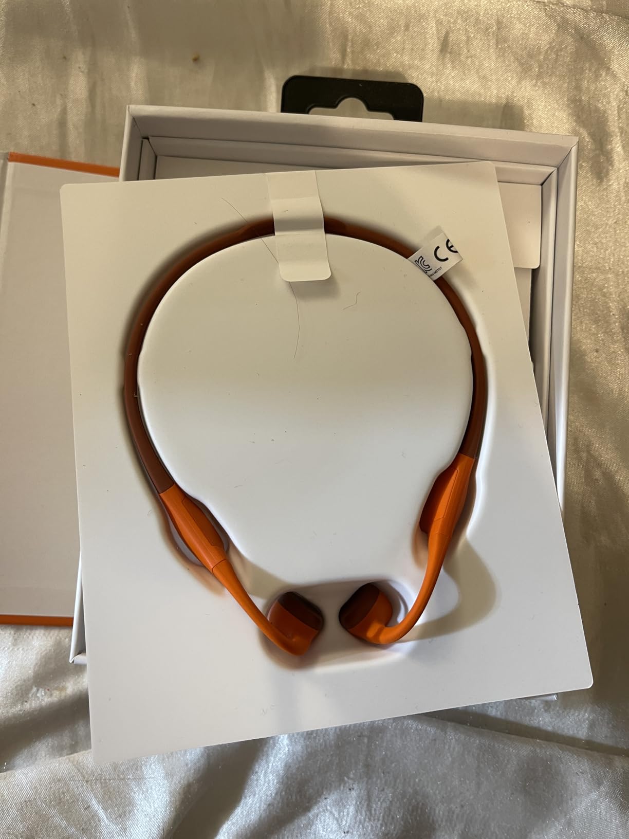 mojawa Run Plus Bone Conduction Headphones, IP68 Waterproof, 32GB MP3 | 8H Playtime Open-Ear Bluetooth 5.2, Deep Bass, Secure Fit for Running Swimming & Gym, Orange customer photo 1