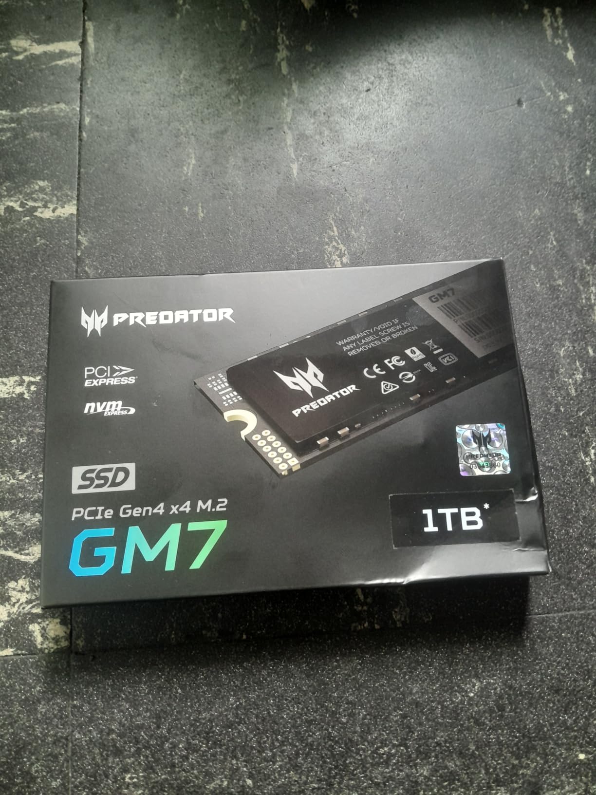 Acer Predator GM7 1TB SSD: M.2 2280 PCIe Gen 4 x4 NVMe 2.0, Read Speed Up to 7400 MB/s, Internal PC Solid State Drive for Laptop, Desktop and PS5 customer photo 2