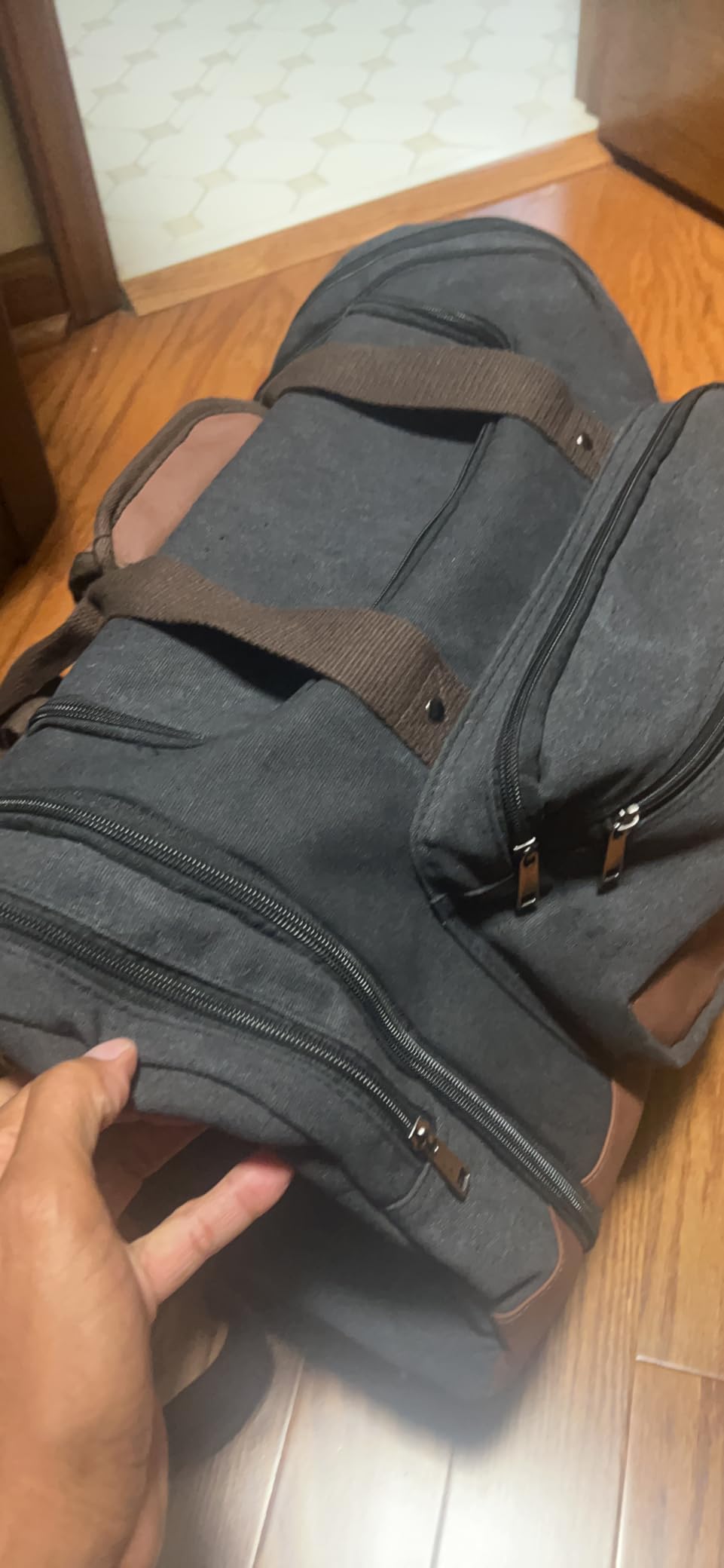 50L Canvas Duffle Bag for Travel Weekend Gym Overnight Carry-on customer photo 1