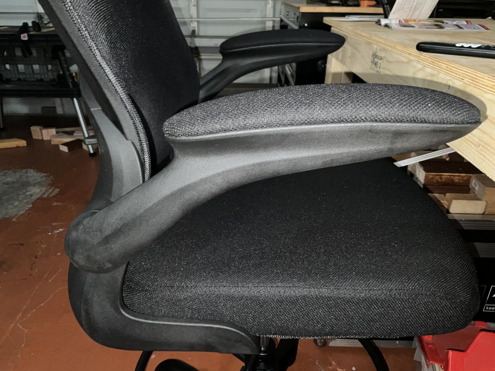 ErGear Drafting Chair, Standing Desk Chair with Flip-Up Armrests, High Desk Chair Adjustable Height, Ergonomic Tall Office Chair with Lumbar Support and Adjustable Footrest Ring customer photo 2