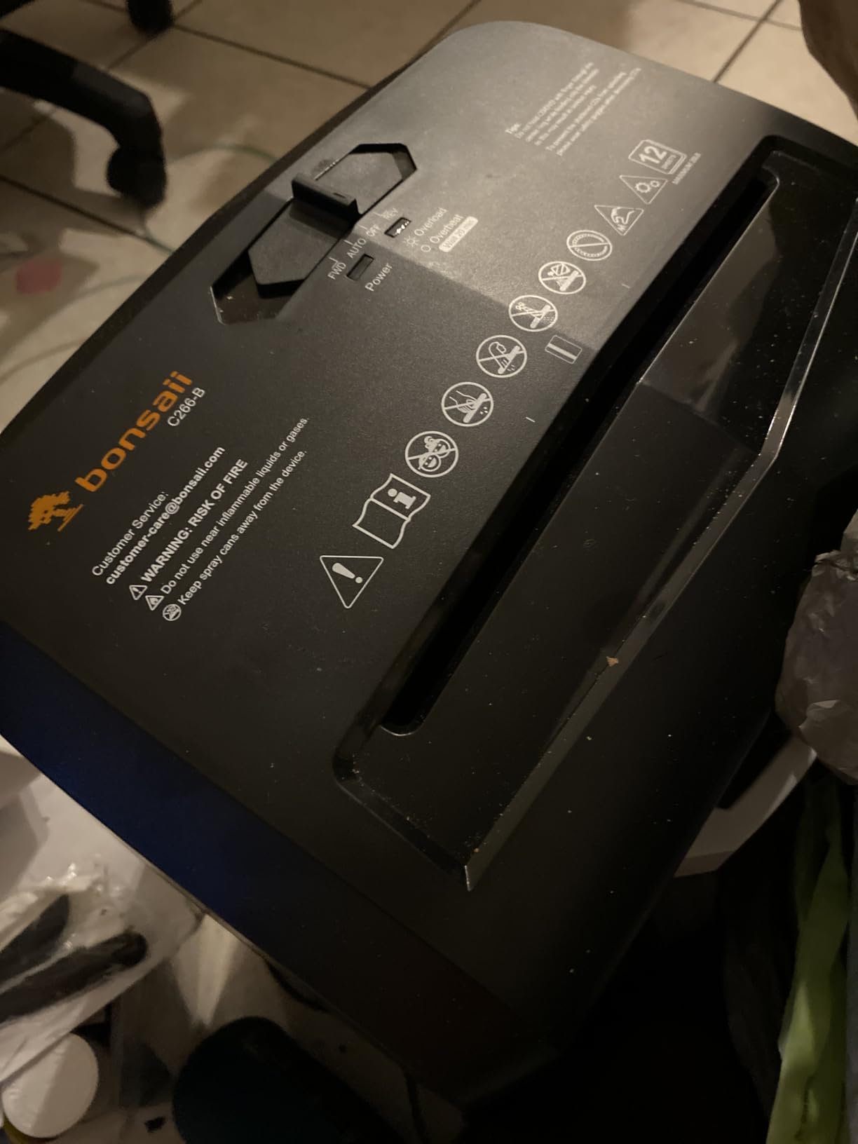 Bonsaii 12-Sheet Micro Cut Heavy Duty Paper Shredder for Home Office customer photo 2