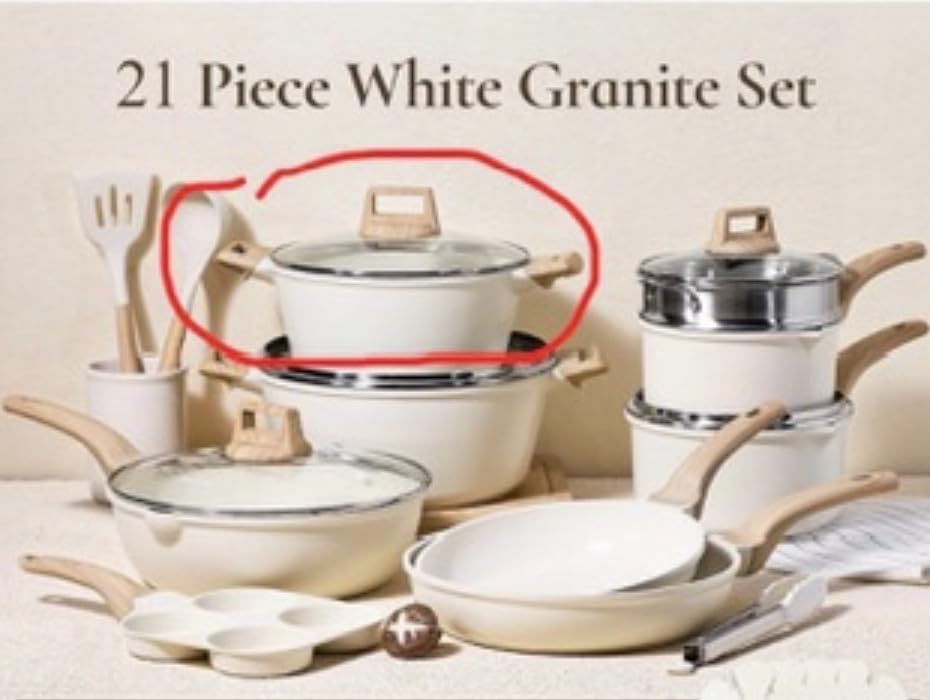 CAROTE 21pcs Pots and Pans Set, Nonstick Cookware Sets, with Egg Pan customer photo 1