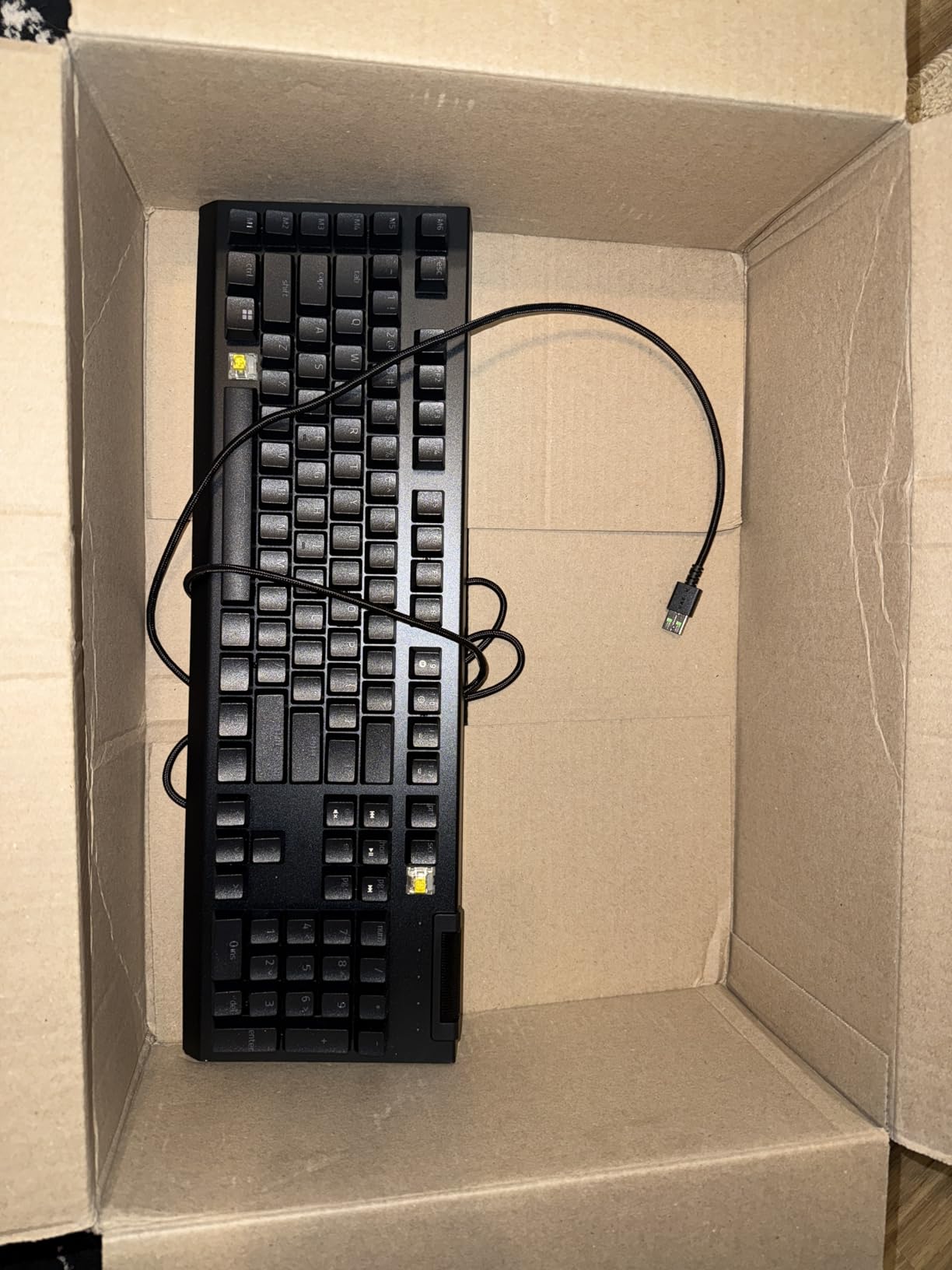 Razer BlackWidow V4 X Mechanical Gaming Keyboard, Yellow Switches (Linear & Silent), 6 Macro Keys, Chroma RGB customer photo 2