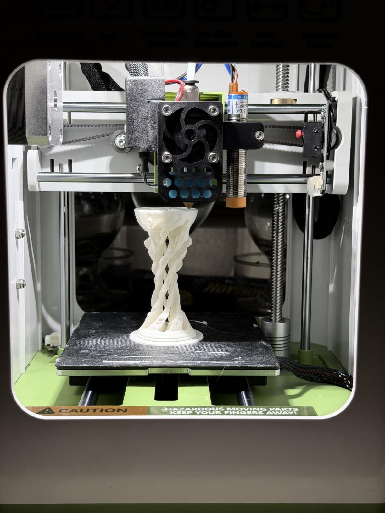 Fully Assembled Mini 3D Printer for Kids and Beginners - Complete Starter Kit with Auto Leveling 3D Printing Machine, 10M PLA Filament, and SD Card - WiFi 3D Home Printer for MAC Windows Linux (Green) customer photo 1