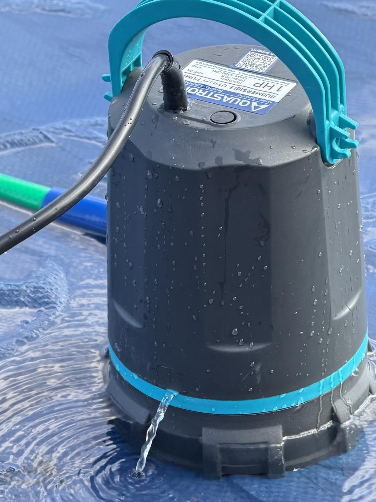 AQUASTRONG 1 HP Sump Pump 4500 GPH Submersible Water Pump for Water Removal | Thermoplastic Utility Pump High Flow Water Removal for Swimming Pool Garden Pond Basement Wells with 10ft Long Power Cord customer photo 2