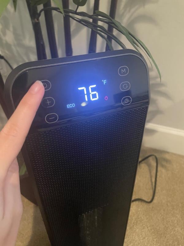 DREO 25 Inch Electric Space Heater for Indoor Use, Large Room, 25dB Quiet Operation customer photo 2
