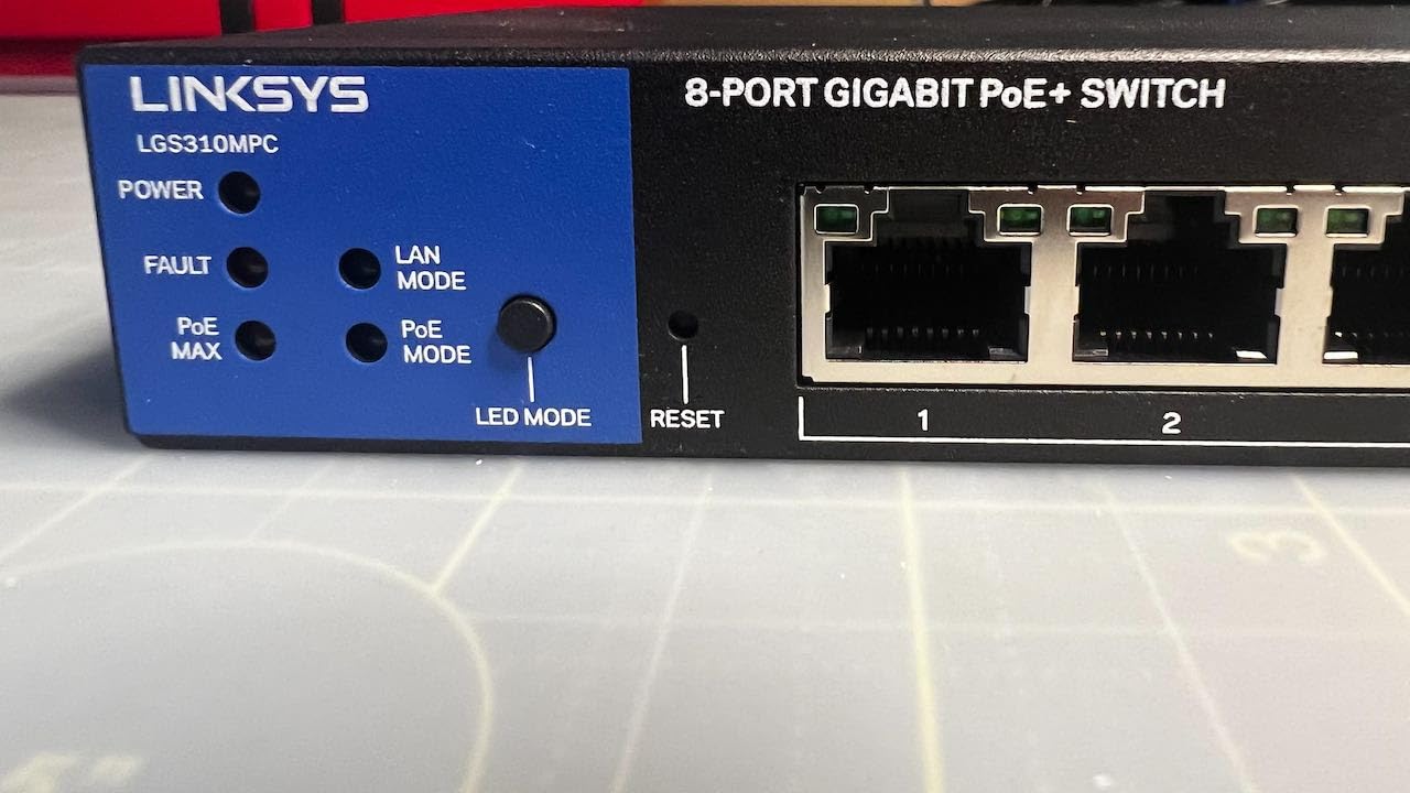Linksys LGS310MPC 8 Port Gigabit Network PoE+ Switch @ 110W with 2 Uplink Gigabit SFP Slots - Advanced Security, QoS, Static Routing, VLAN, IGMP Features - Metal Housing, Desktop / Wall Mount customer photo 1