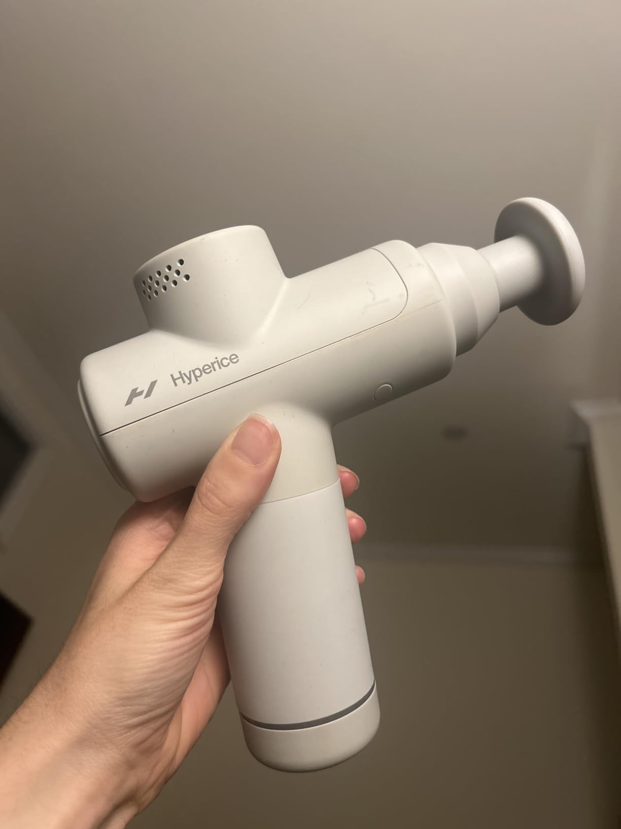 Hyperice Hypervolt Go 2 - Black - Featuring Quiet Glide Technology - Handheld Percussion Massage Gun - 3 Speeds, 2 Interchangeable Heads - Helps Relieve Sore Muscles and Stiffness customer photo 1