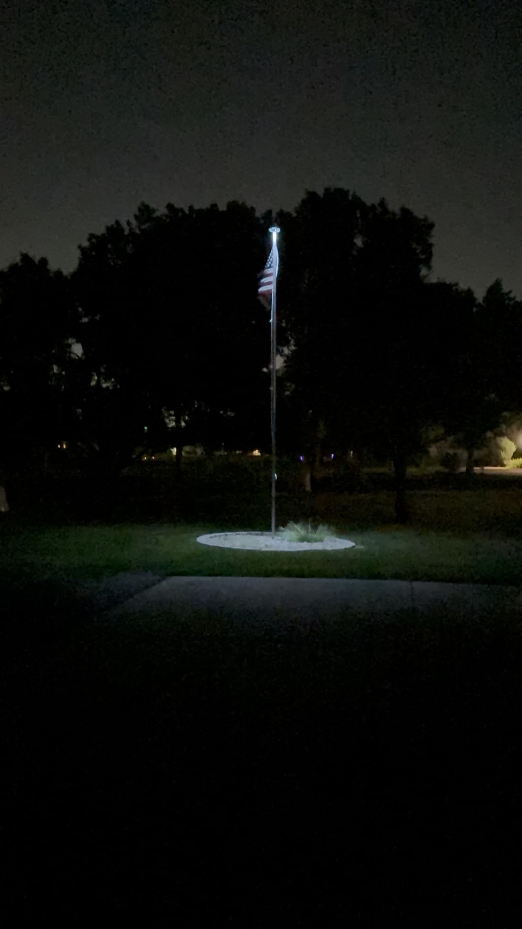 Ultra Bright Solar Powered Flag Pole Light | 100% Coverage with 48 LEDs | 14-Hour Dusk to Dawn | Waterproof | Obey The U.S. Flag Code | Auto ON/Off System | Easy to Install customer photo 1
