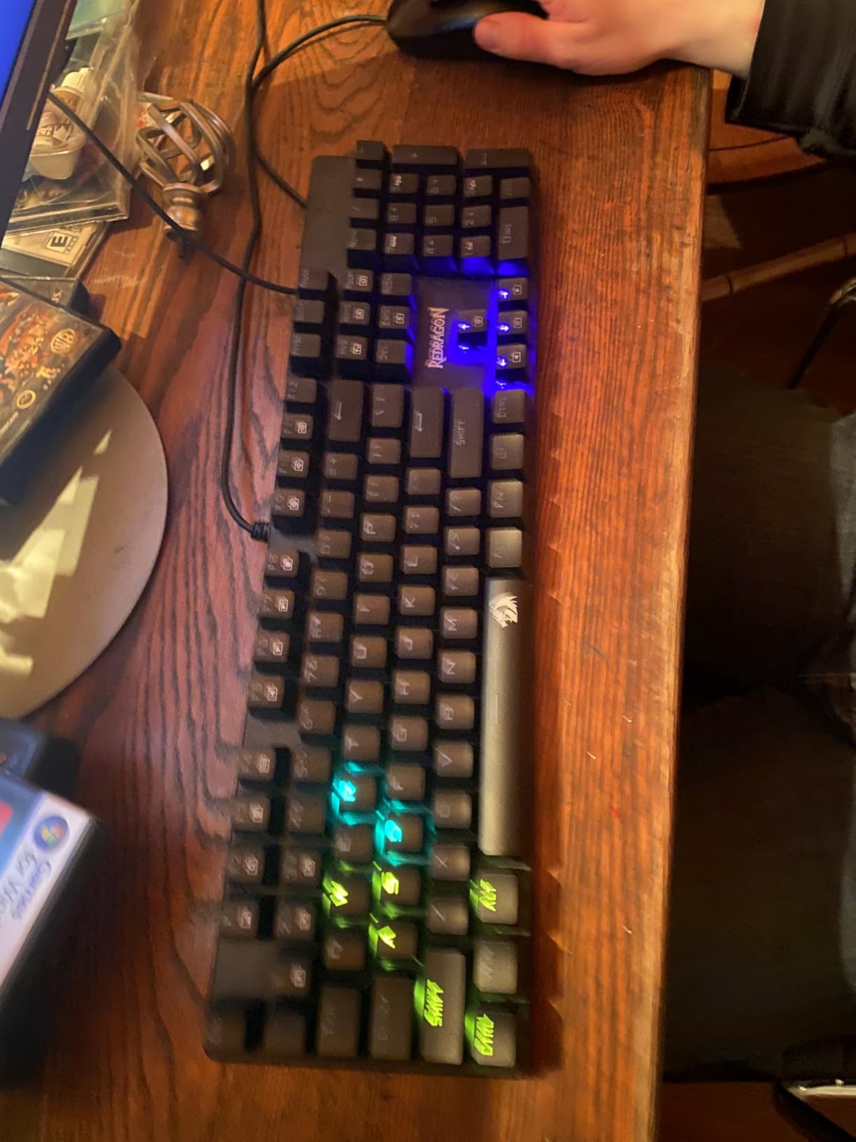 Redragon Mechanical Gaming Keyboard Wired, 11 Programmable Backlit Modes, Hot-Swappable Red Switch, Anti-Ghosting, Double-Shot PBT Keycaps customer photo 2