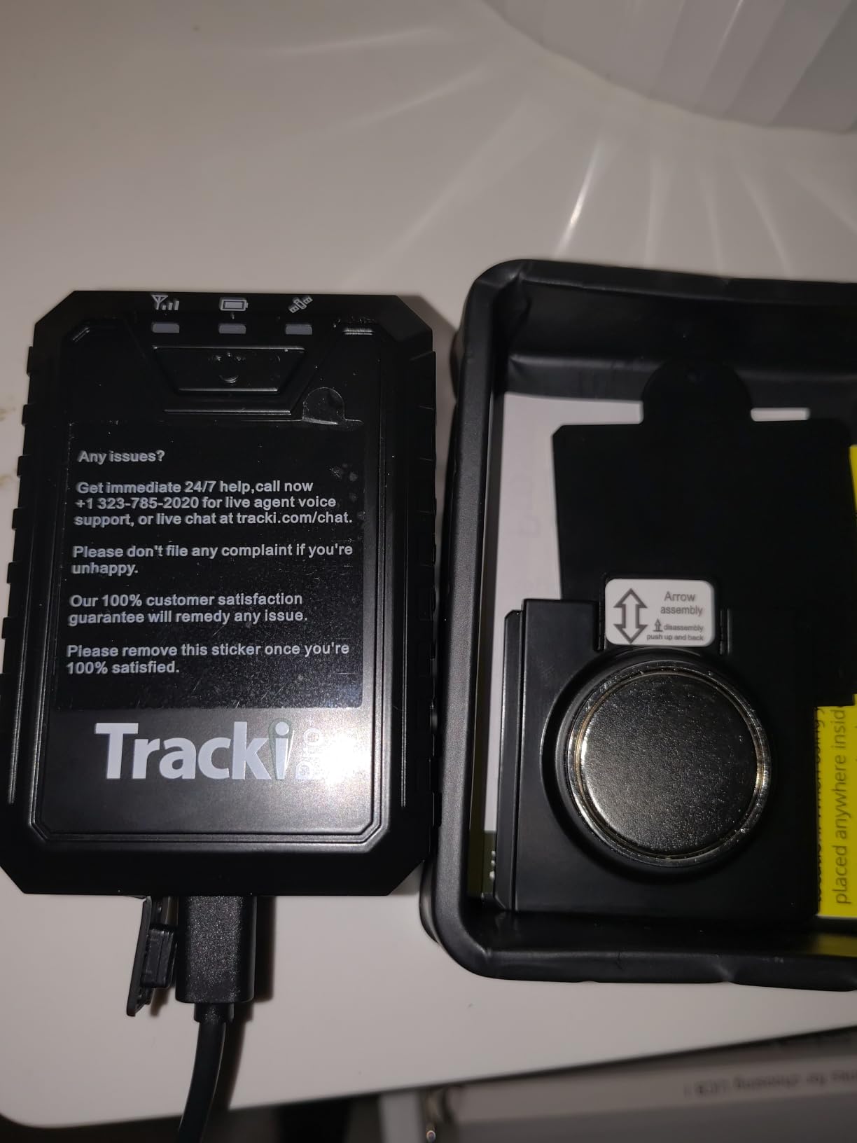Tracki Pro GPS Tracker for Vehicles, 4G LTE, Long Life Battery | Cars & Assets Real-Time Tracking, Subscription Required, Cancel Anytime, Hidden customer photo 2