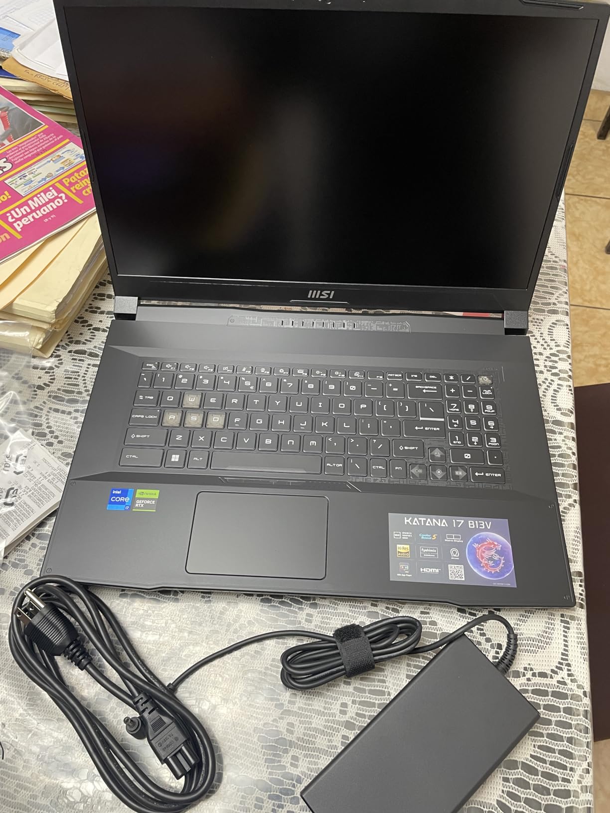 msi Katana 17 Gaming Laptop: 13th Gen Intel Core i7, GeForce RTX 4060, 17.3
