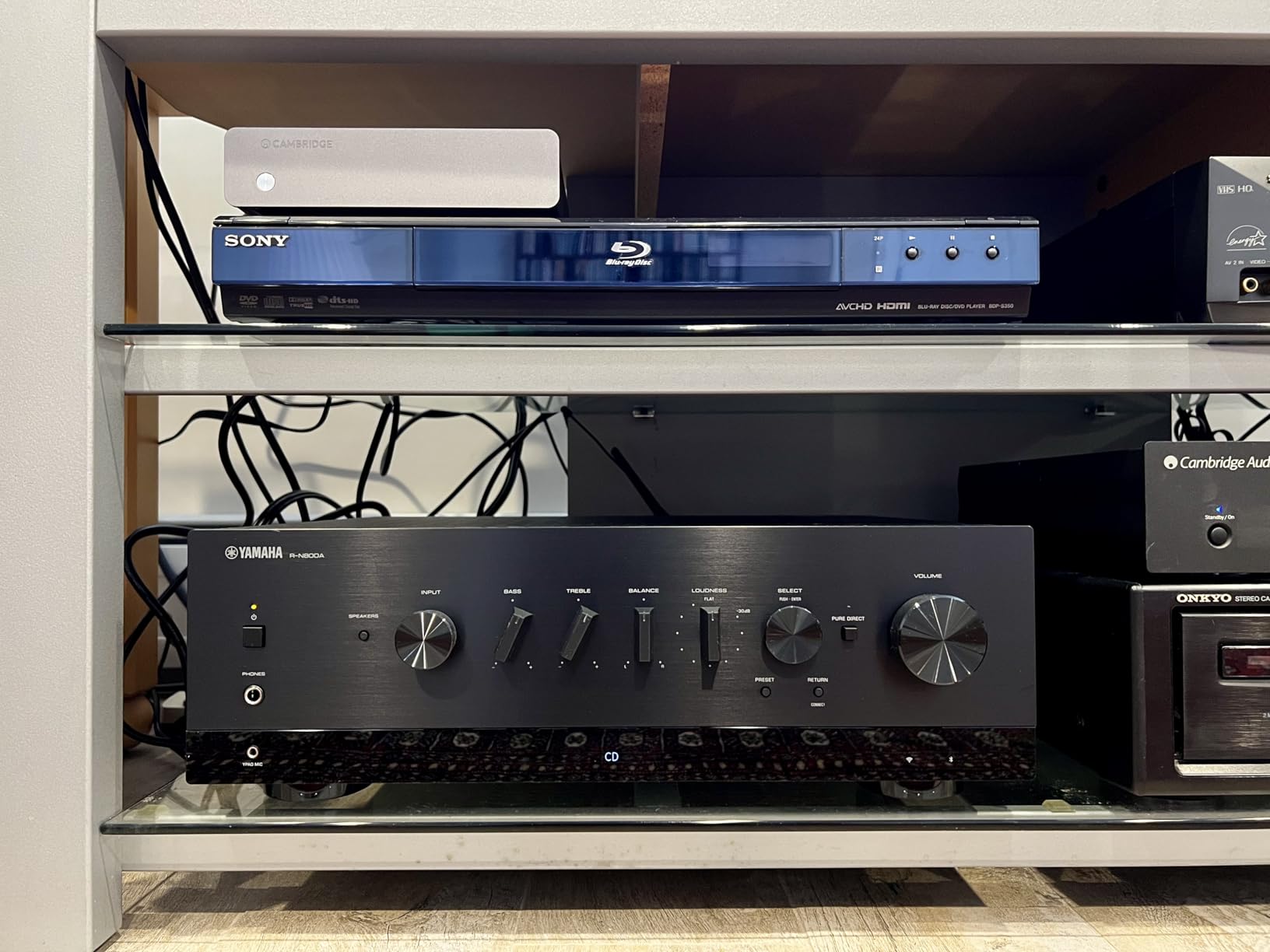 Yamaha R-N800A Network Receiver with Phono and Built-in DAC, Black | 2.1-channel network receiver with MusicCast and YPAO for streaming, vinyl and high-resolution audio customer photo 1