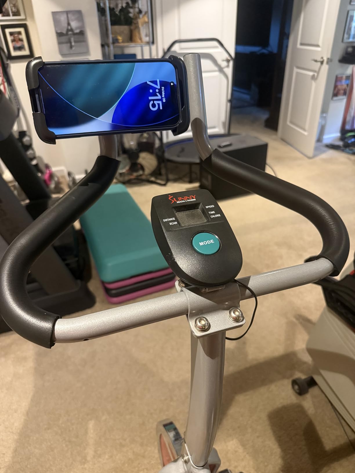LISEN Bike Phone Holder, [Super Easy Install] Motorcycle Phone Mount Ebike Accessories Bicycle Handlebar Holder Mount Gifts for Adults Kids Men Mountain Mini Bike Scooter Gear Accessories, Black customer photo 1
