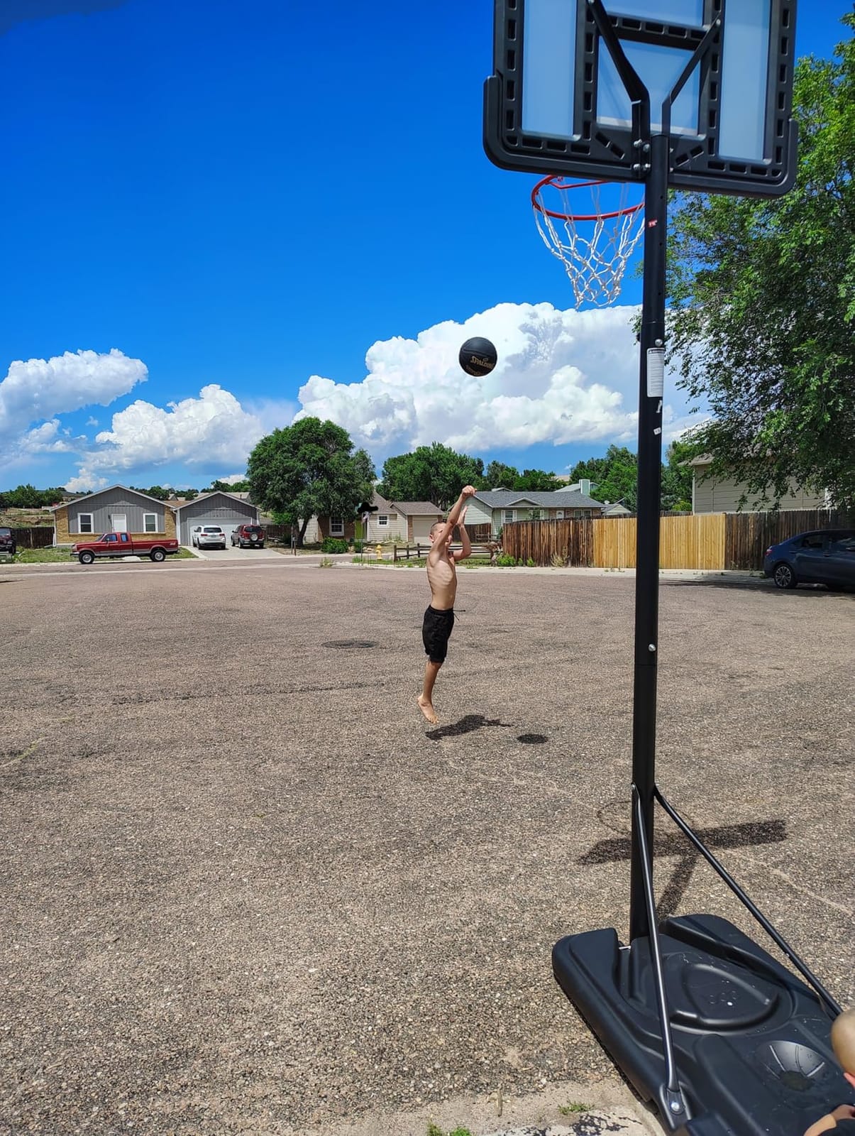 Best Choice Products 10ft Regulation Basketball Hoop, Height Adjustable Outdoor Goal w/Shock Absorbent Rim, Base Gel, 2 Wheels customer photo 2