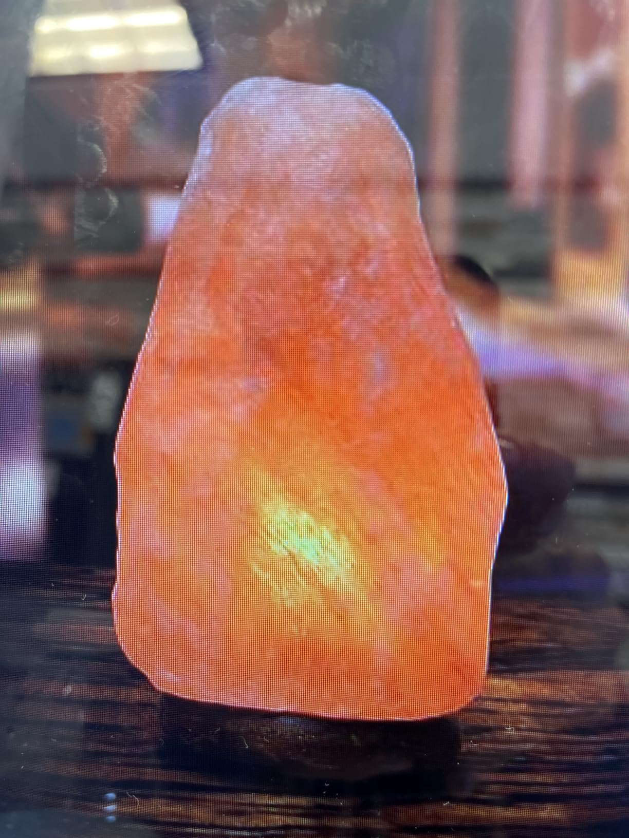 POHS 10-12 Inch Tall, 11-15 lbs Extra Large Himalayan Pink Salt Lamp with Wooden Base customer photo 2