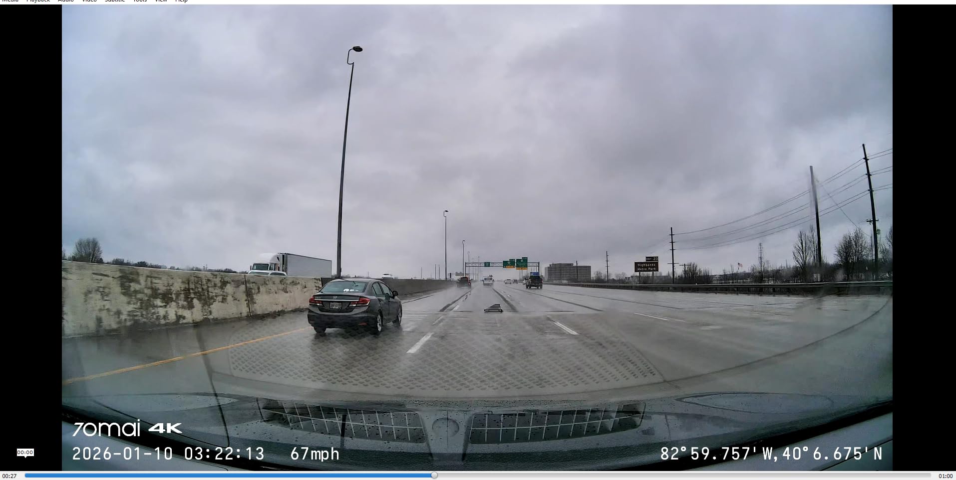 70mai 4K Dash Cam Front and Rear, Built in Wi-Fi 6 & GPS Car Camera, Super Night Vision, ADAS, 3'' IPS Screen, 24H Parking Mode, Time-Lapse, Loop Recording, with 128GB Card (A800SE) customer photo 1