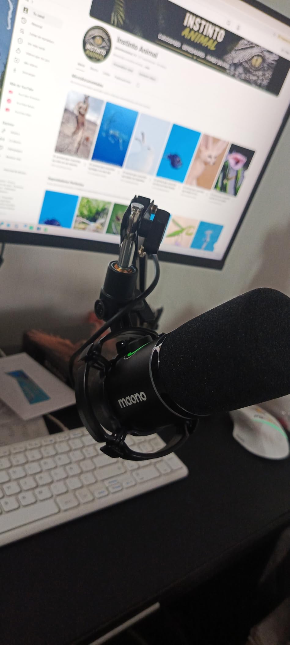 MAONO XLR/USB Dynamic Microphone for Gaming, Streaming, Podcasting - PD200XS Black with RGB, Software Control, Mute, Gain Knob, Volume Control, Boom Arm customer photo 2
