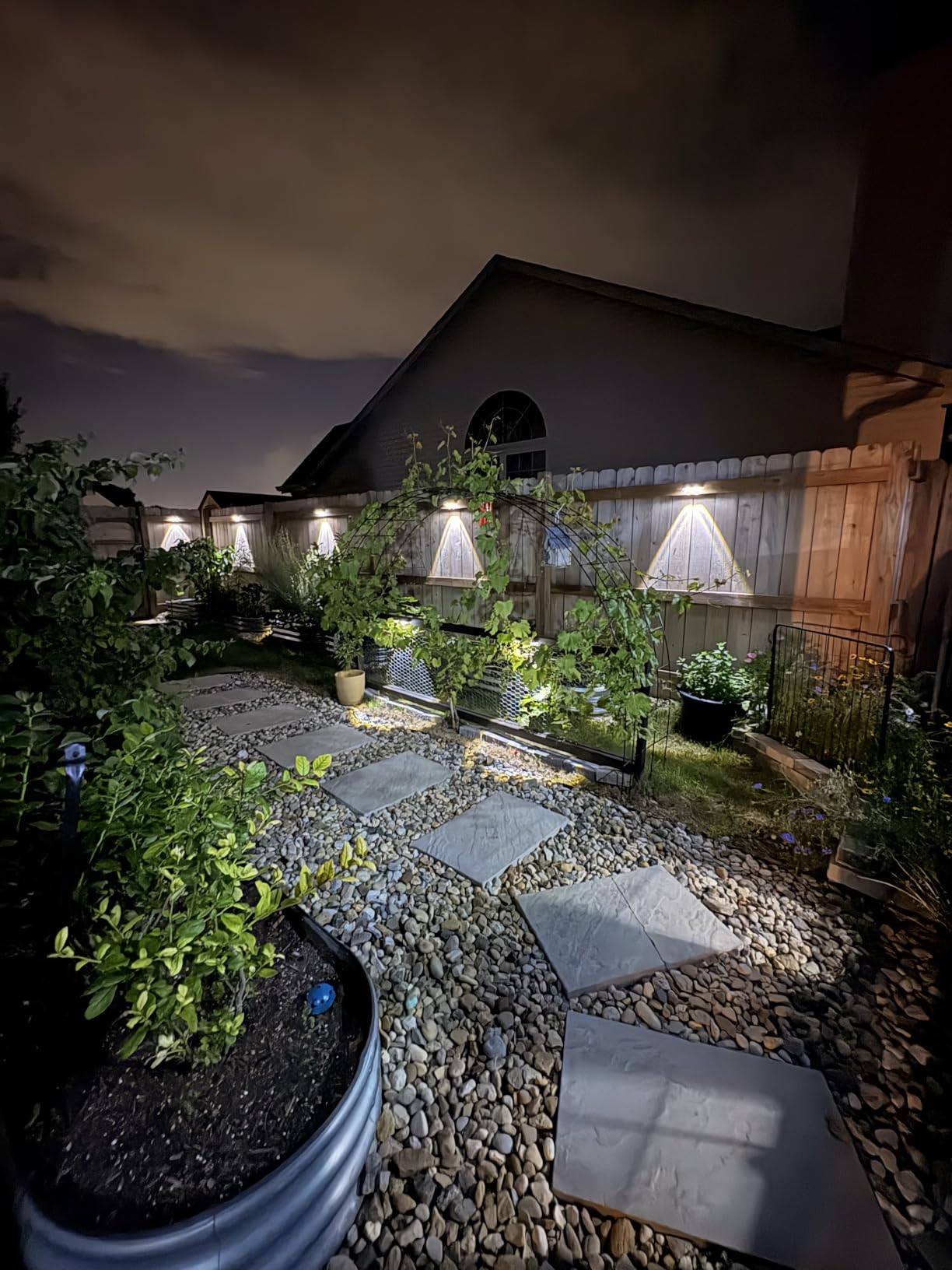 Solar Fence Lights Outdoor, 2700/4000/6000K 3 Mode, 8-12H, Black, 8 Pack | IP65 Waterproof, Fence Lights Solar Powered for Outside, Backyard, Railing, Step, Patio, Wall and Home Improvement customer photo 1