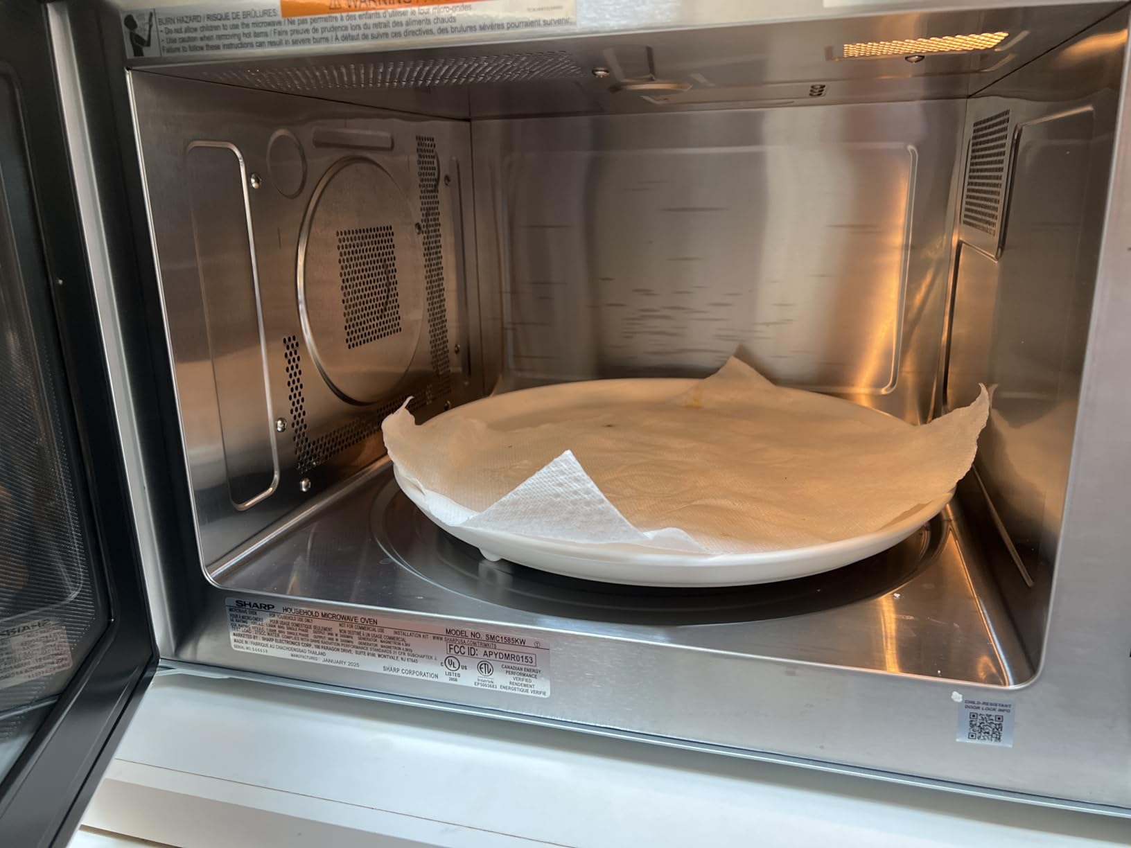 Sharp SMC1585KB 1.5 cu. ft. Black Convection Countertop Microwave | 1.5 Cubic Feet, 900 Watt, Removable 15.4